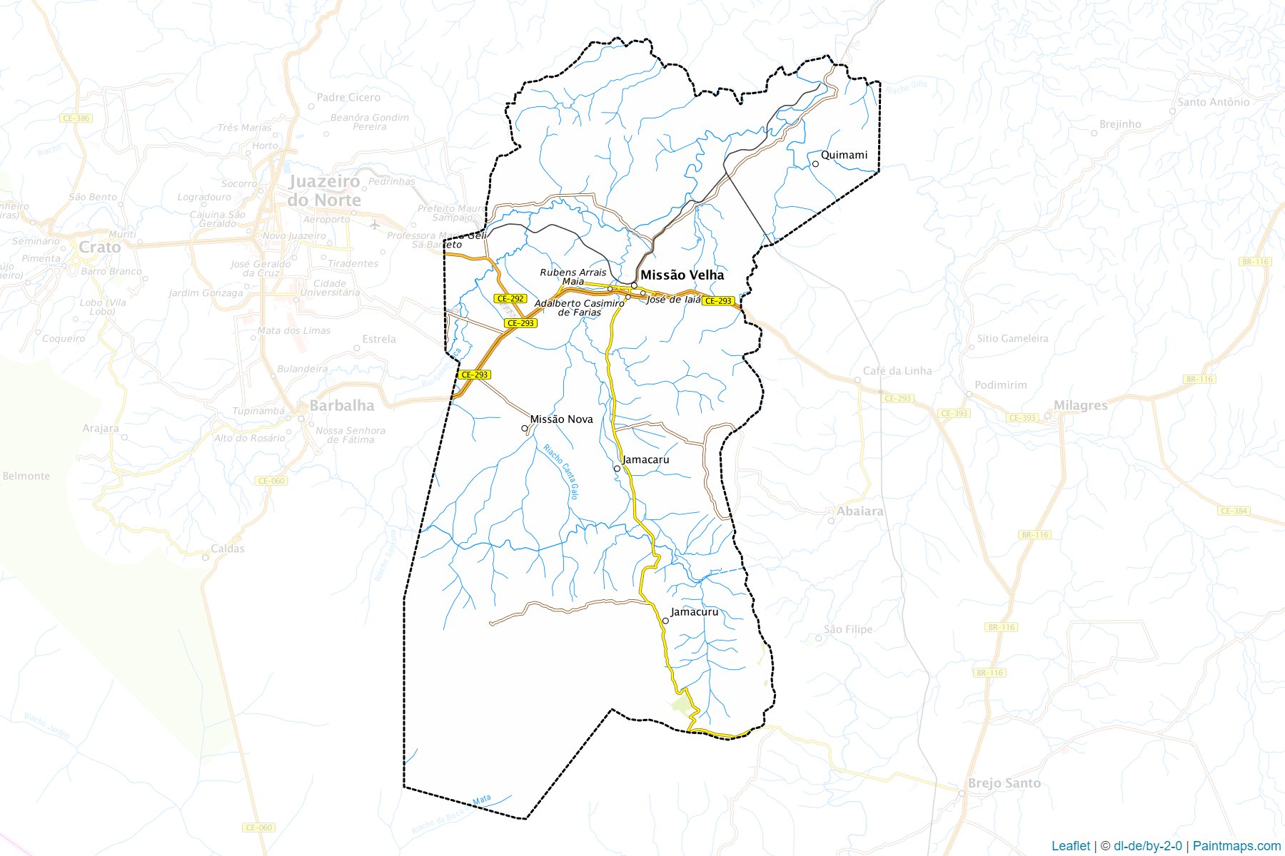 Muestras de recorte de mapas Missao Velha (Ceara)-1