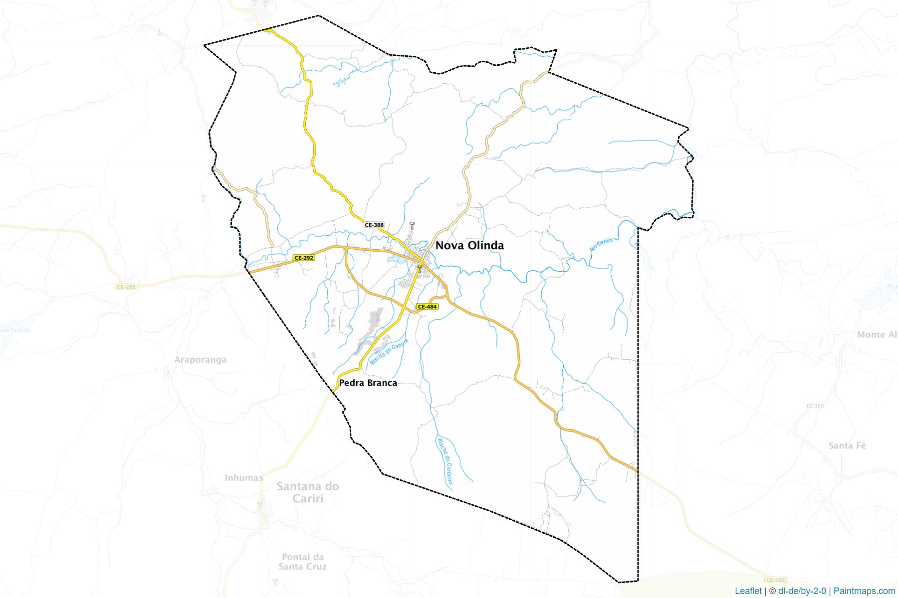 Muestras de recorte de mapas Nova Olinda (Ceara)-1