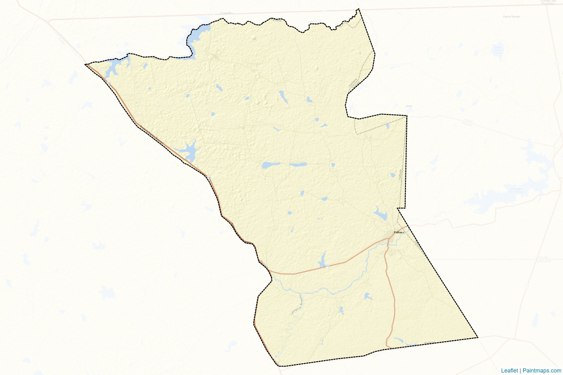 Muestras de recorte de mapas Palhano (Ceara)-2