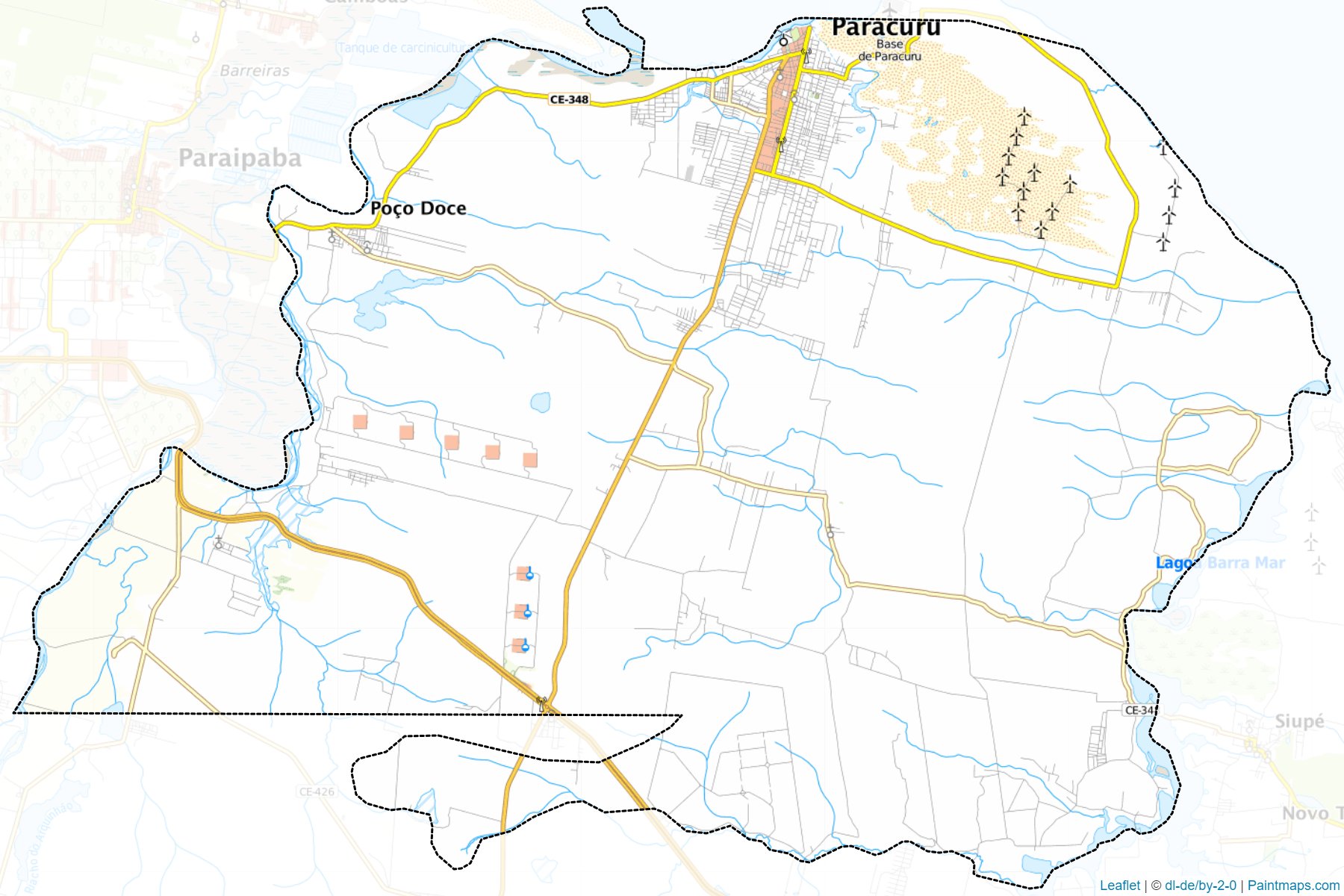 Muestras de recorte de mapas Paracuru (Ceara)-1