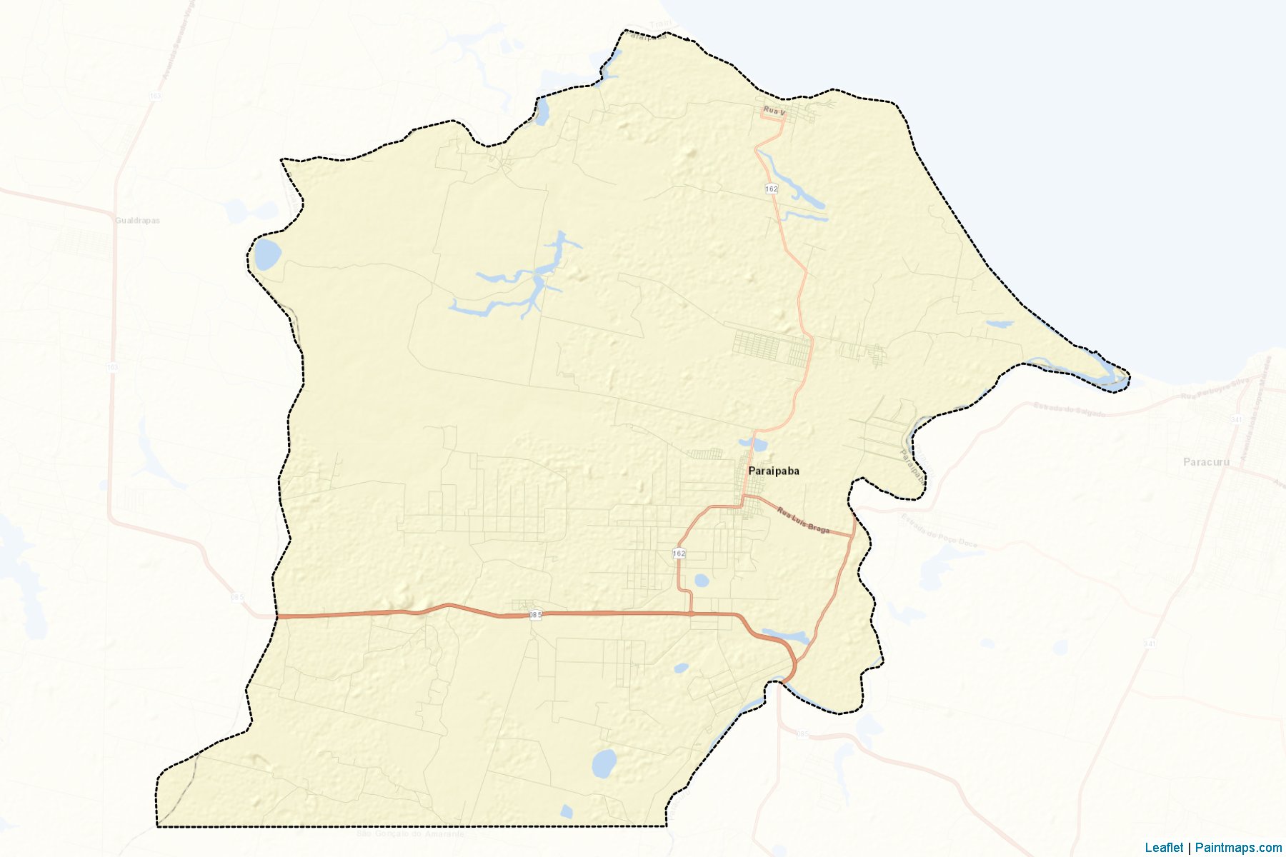 Muestras de recorte de mapas Paraipaba (Ceara)-2