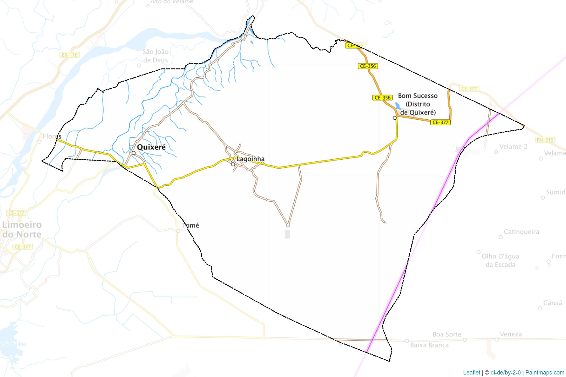 Muestras de recorte de mapas Quixere (Ceara)-1