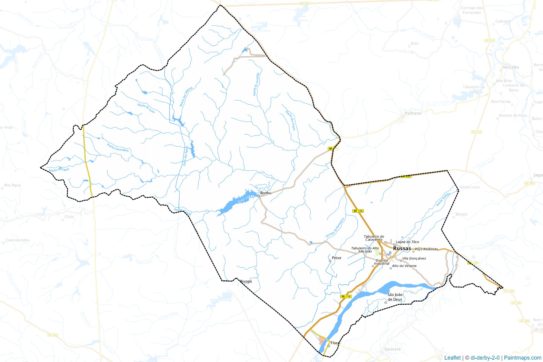 Russas (Ceara) Map Cropping Samples-1