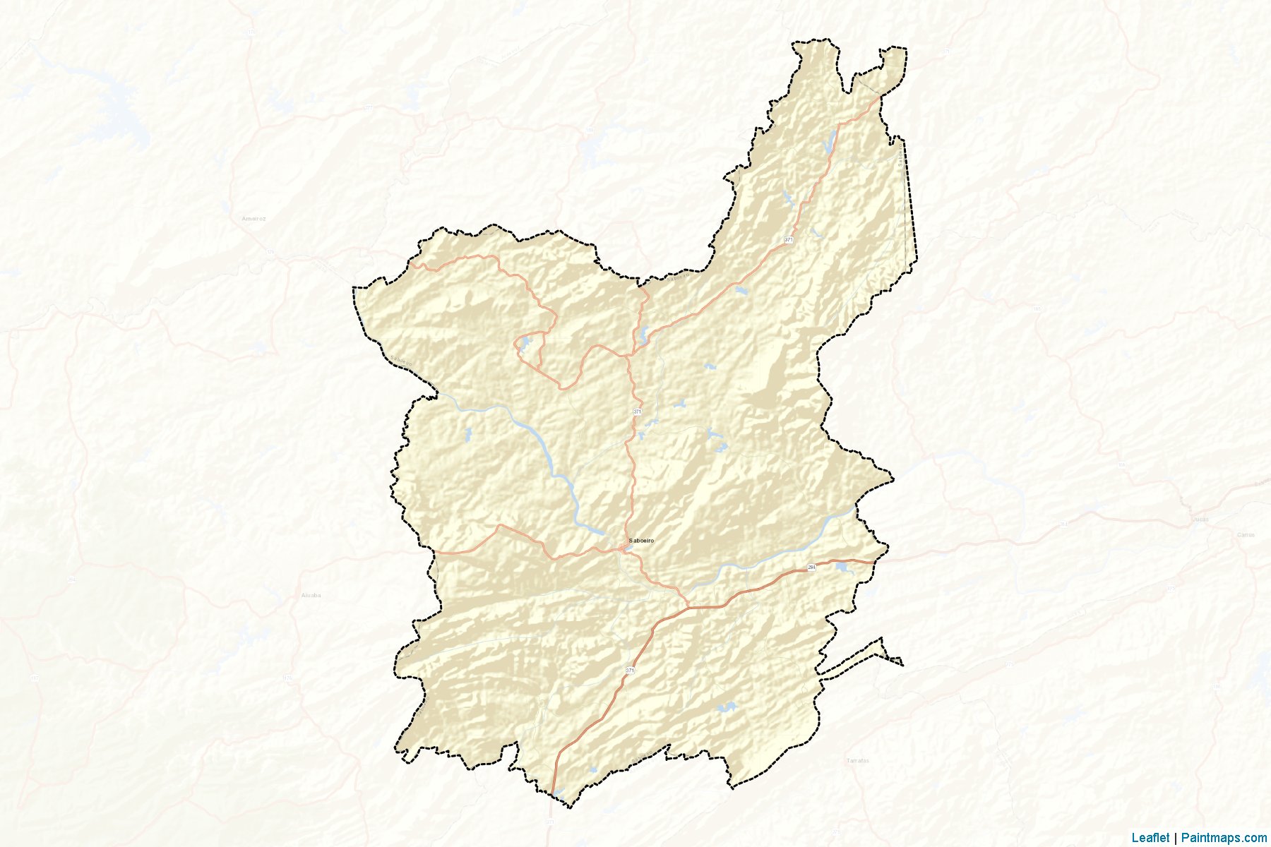 Muestras de recorte de mapas Saboeiro (Ceara)-2