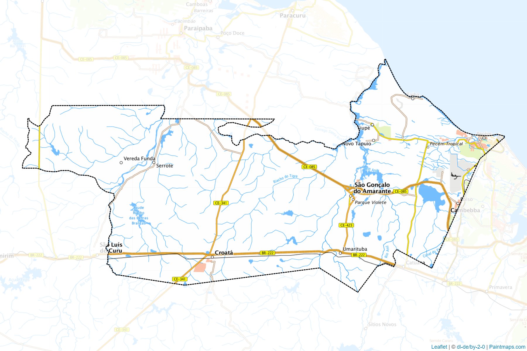 Muestras de recorte de mapas Sao Goncalo do Amarante (Ceara)-1