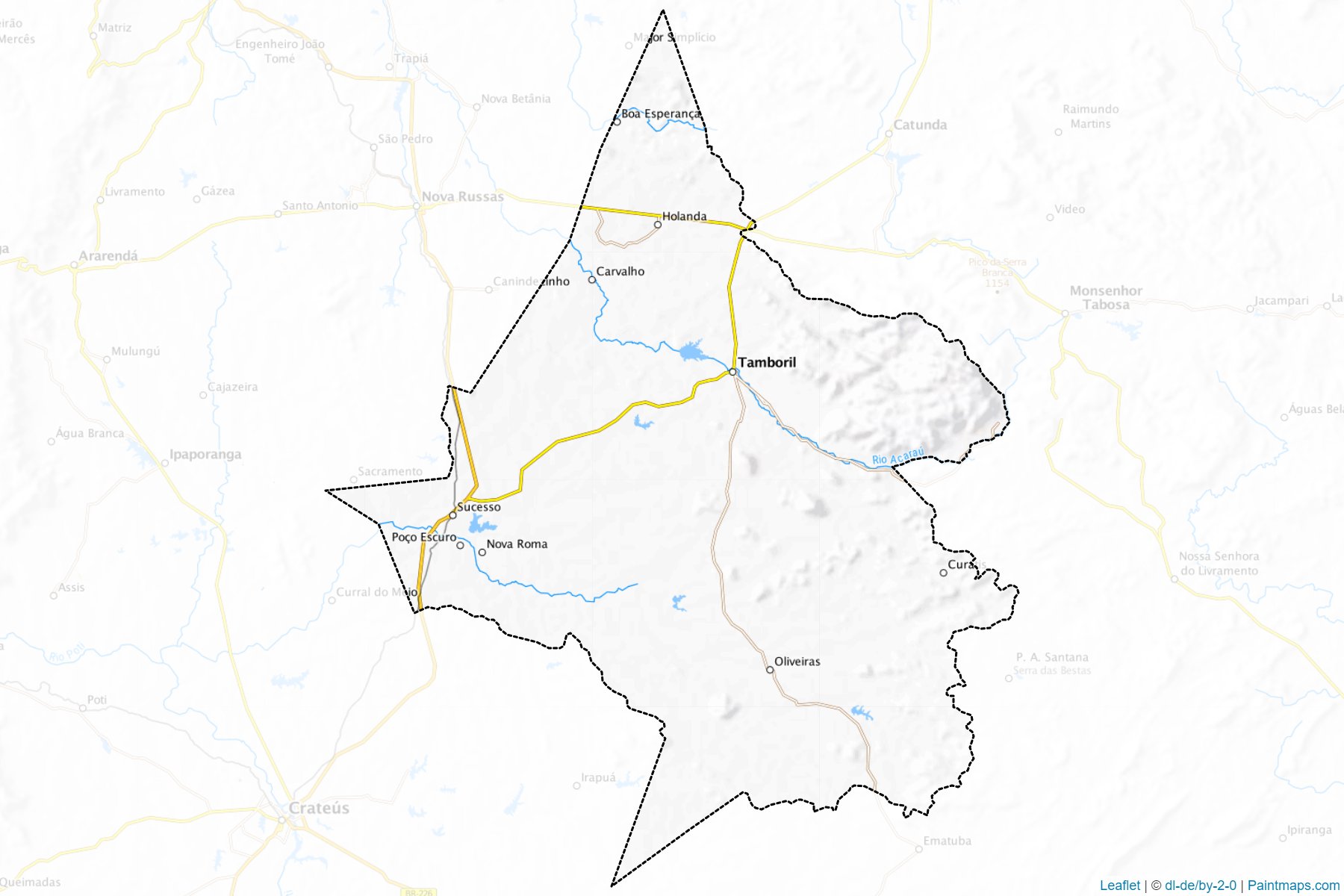 Muestras de recorte de mapas Tamboril (Ceara)-1