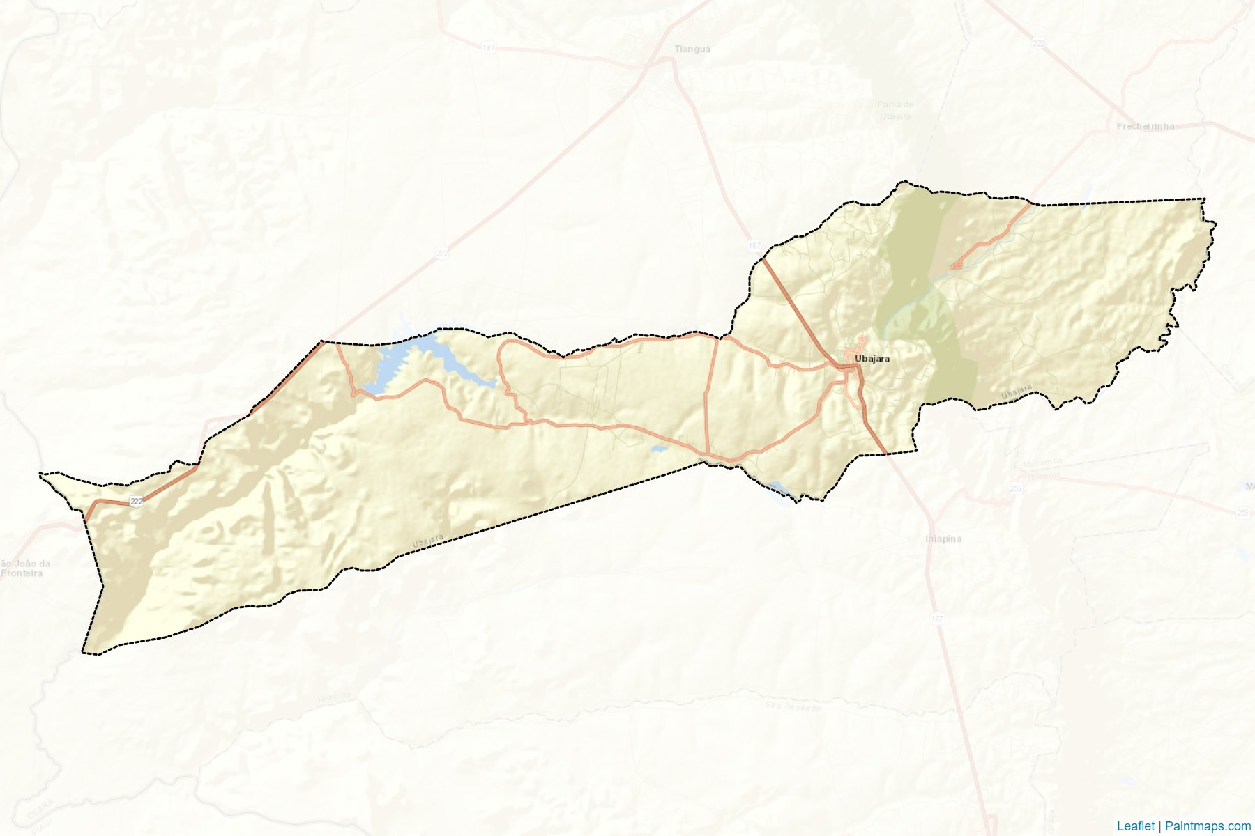 Muestras de recorte de mapas Ubajara (Ceara)-2