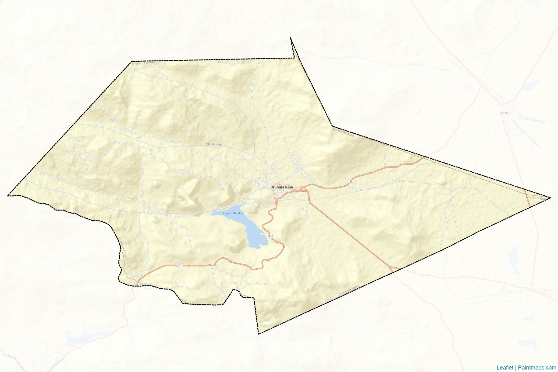 Muestras de recorte de mapas Uruburetama (Ceara)-2