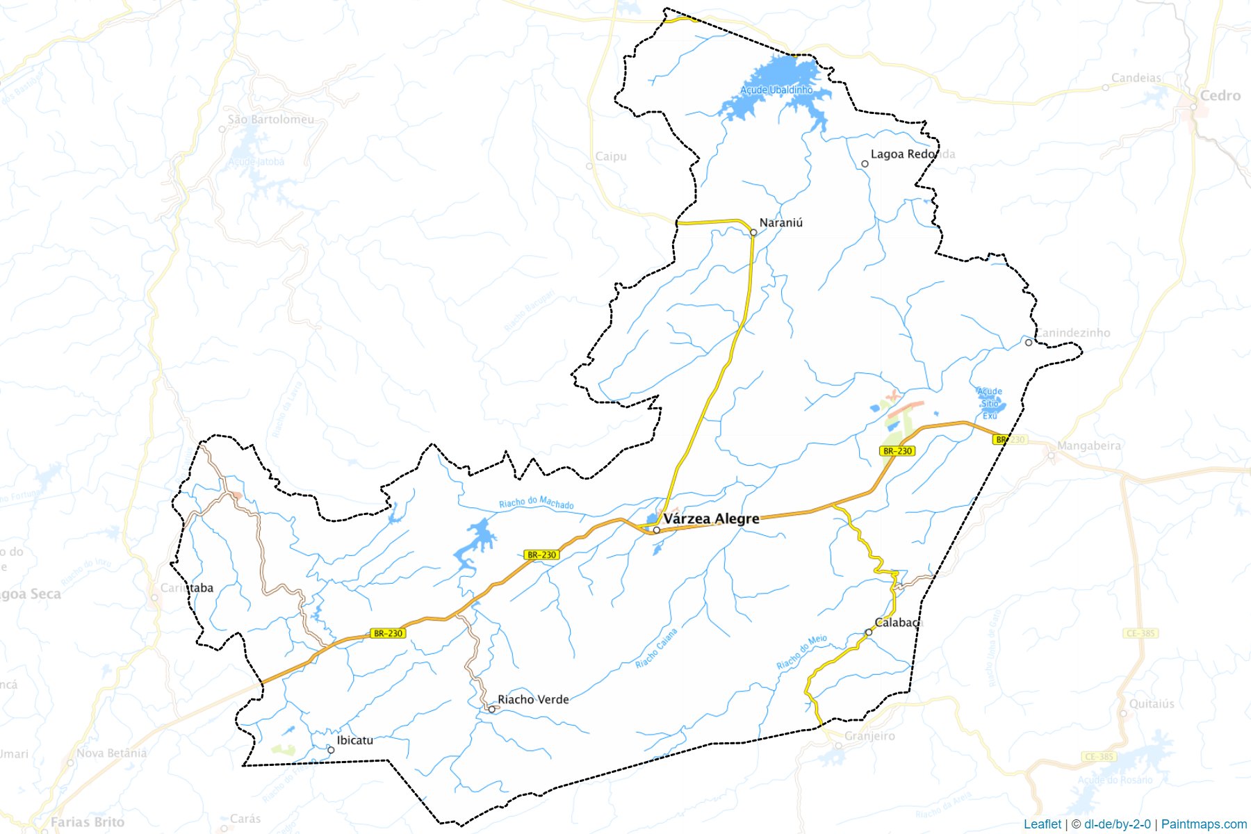 Muestras de recorte de mapas Varzea Alegre (Ceara)-1