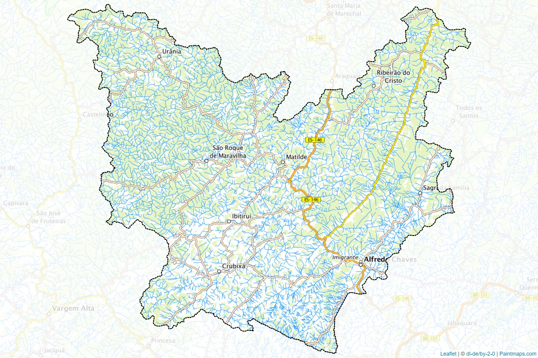 Alfredo Chaves (Espirito Santo) Map Cropping Samples-1