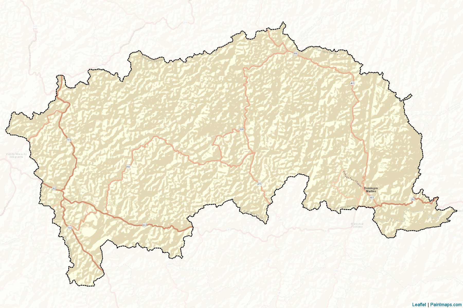 Muestras de recorte de mapas Domingos Martins (Espirito Santo)-2