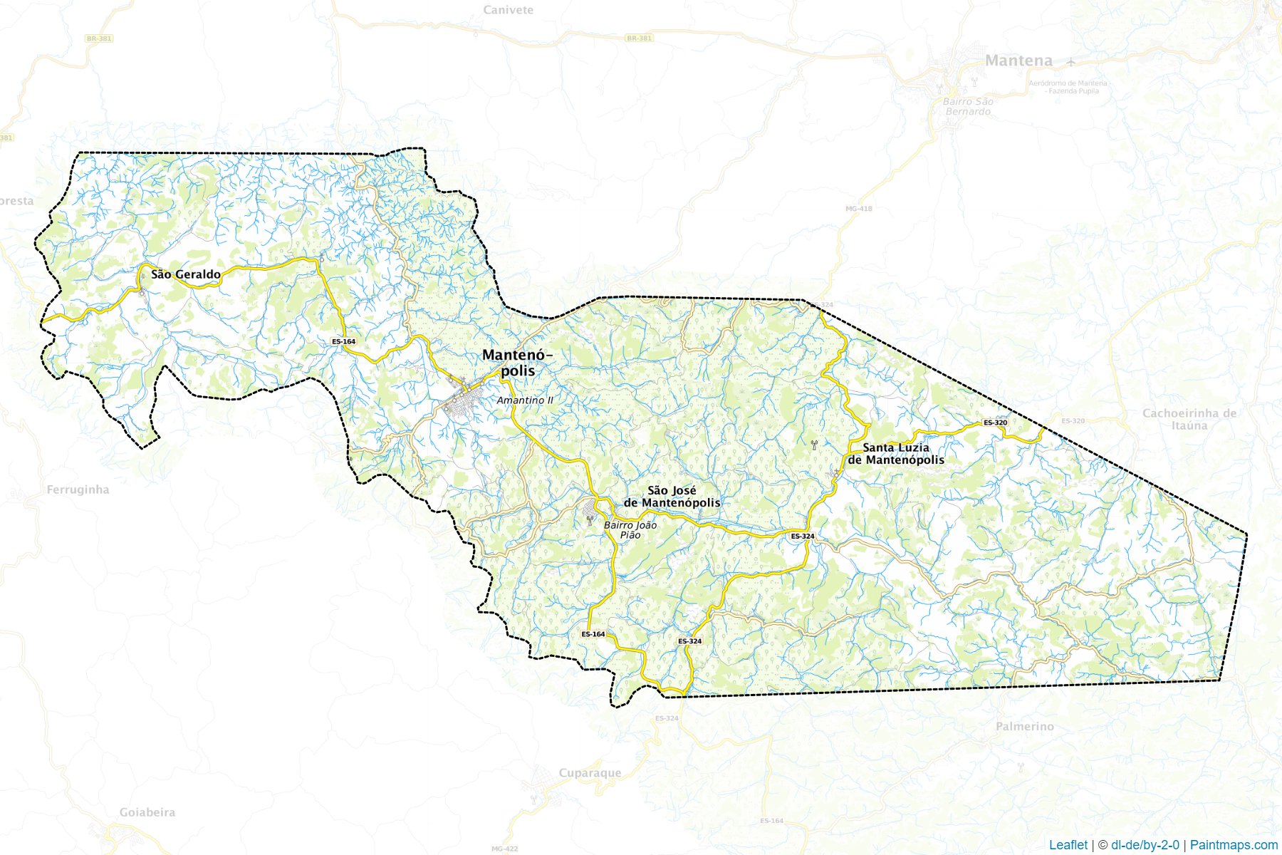 Mantenopolis (Espirito Santo) Map Cropping Samples-1