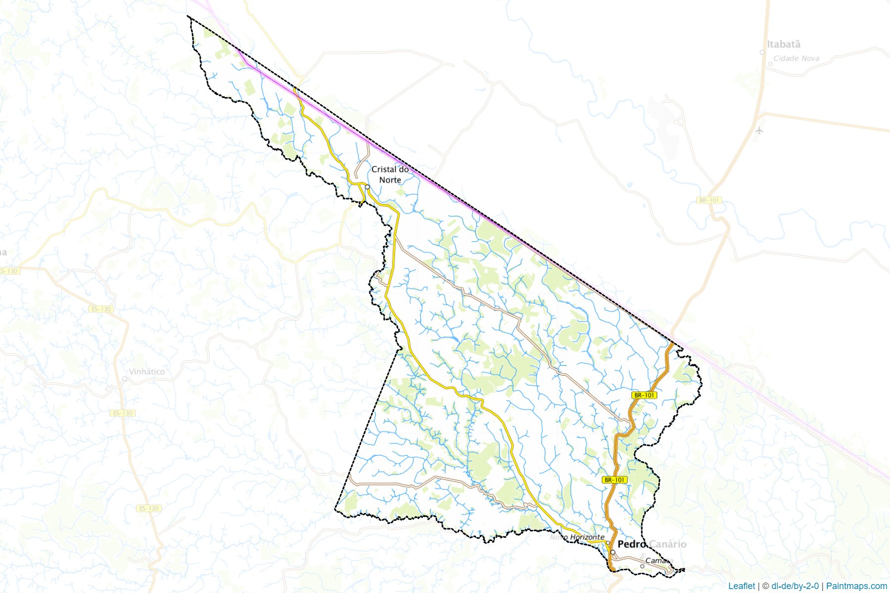 Pedro Canario (Espirito Santo) Map Cropping Samples-1