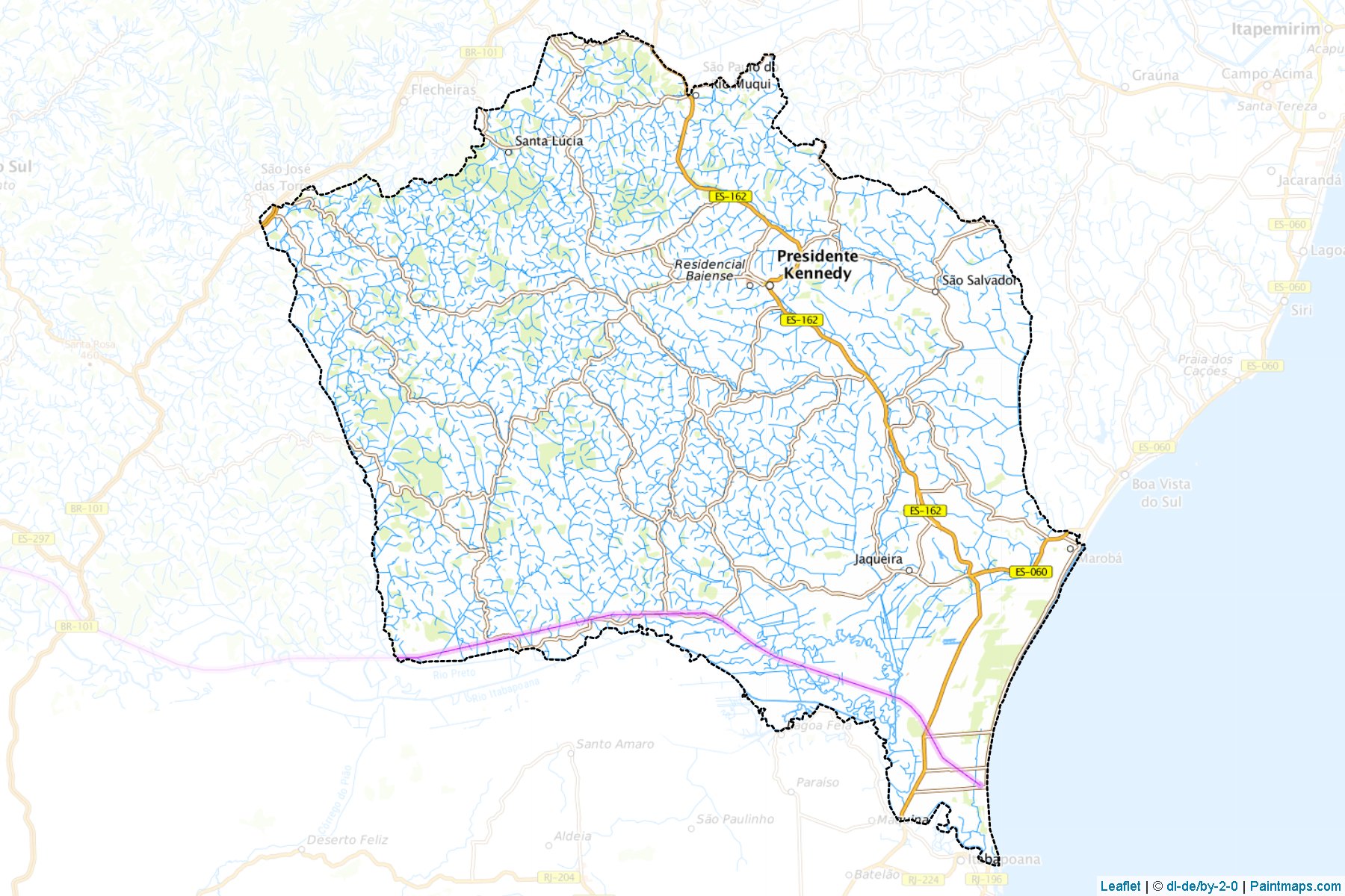 Presidente Kennedy (Espirito Santo) Map Cropping Samples-1