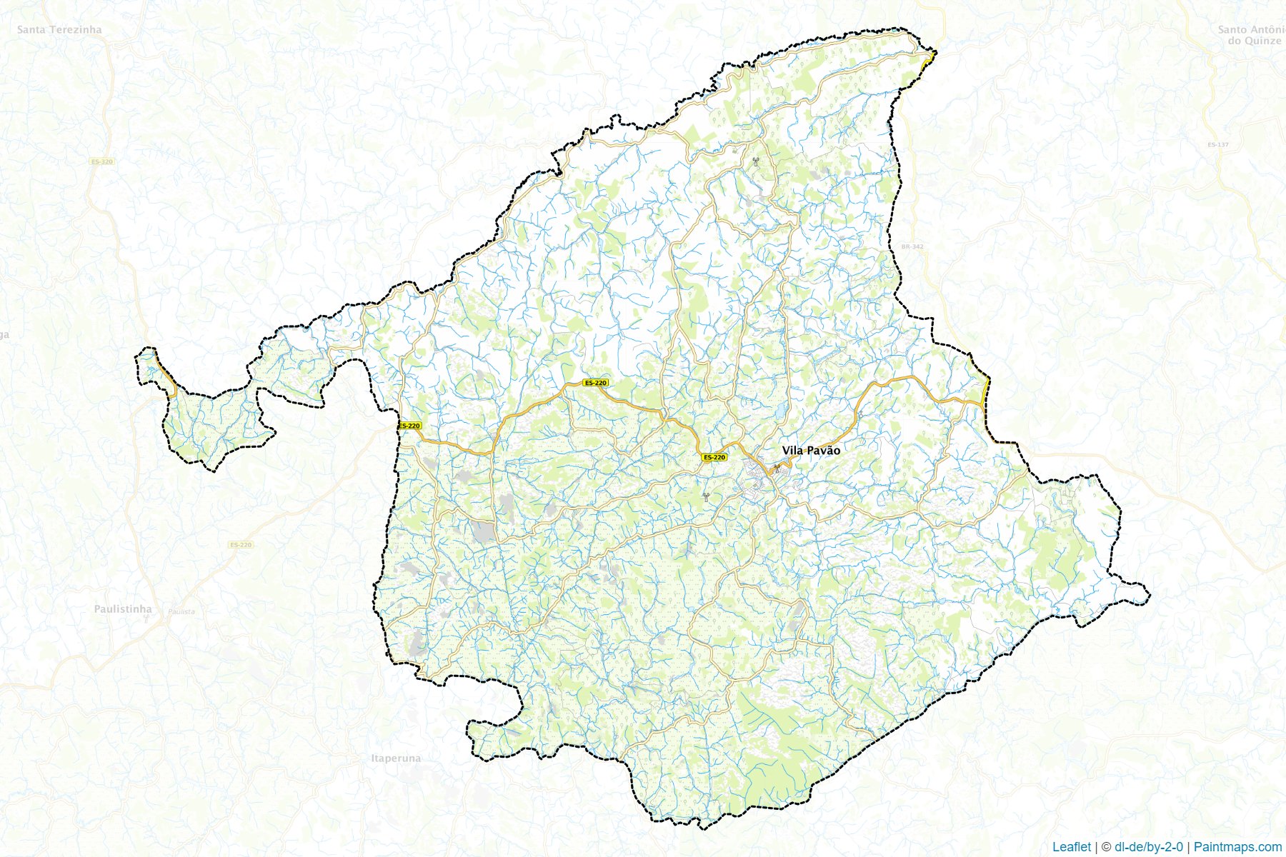 Muestras de recorte de mapas Vila Pavao (Espirito Santo)-1