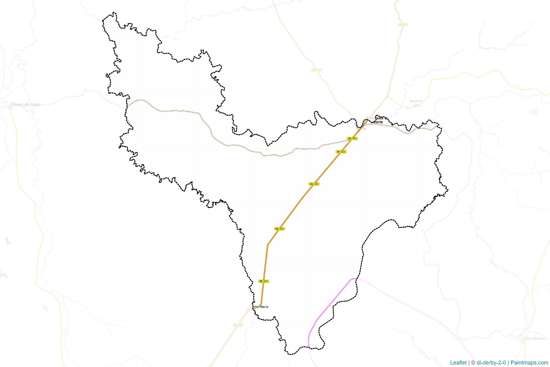 Alvorada do Norte (Goias) Map Cropping Samples-1