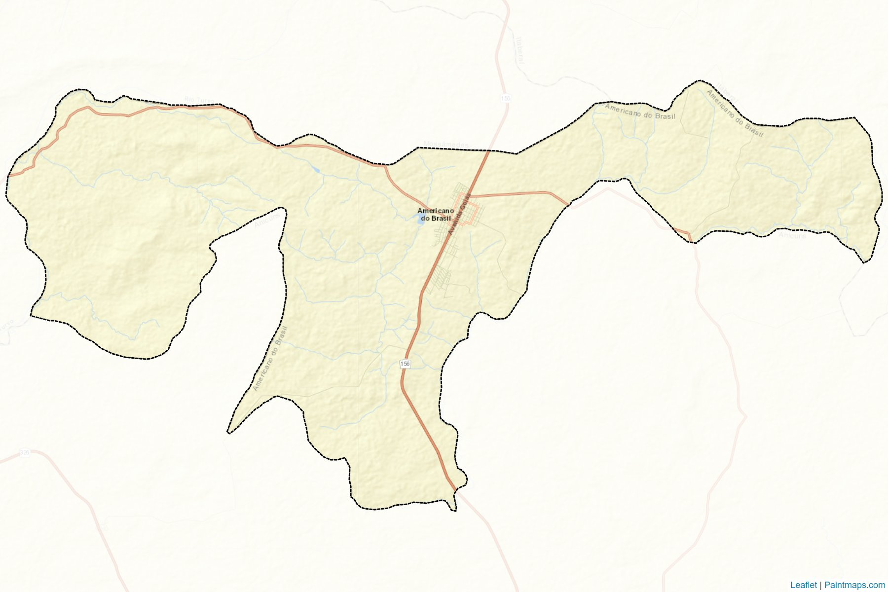 Muestras de recorte de mapas Americano do Brasil (Goias)-2