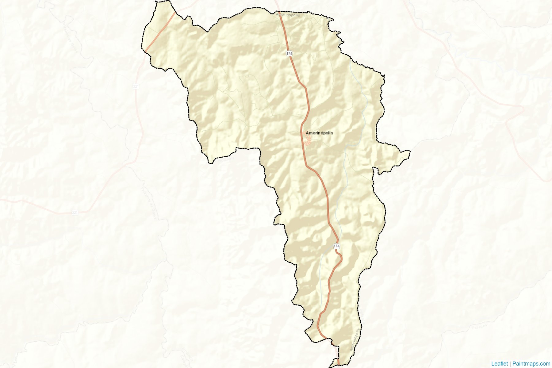 Muestras de recorte de mapas Amorinopolis (Goias)-2