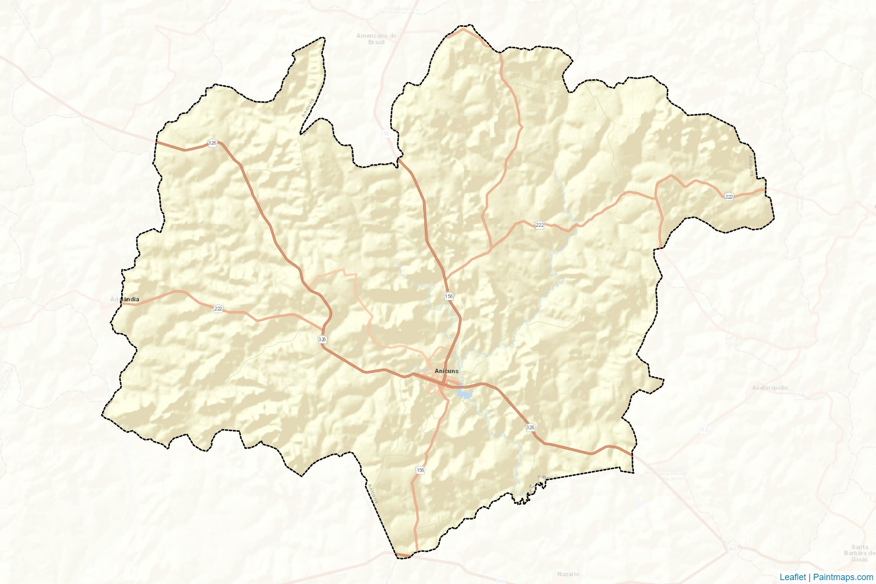 Muestras de recorte de mapas Anicuns (Goias)-2