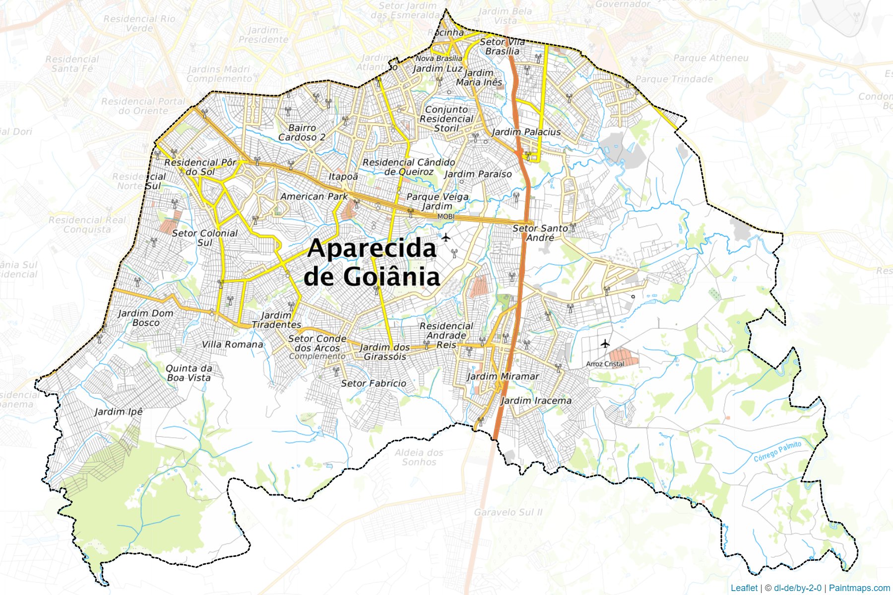 Aparecida de Goiania (Goiás) Haritası Örnekleri-1