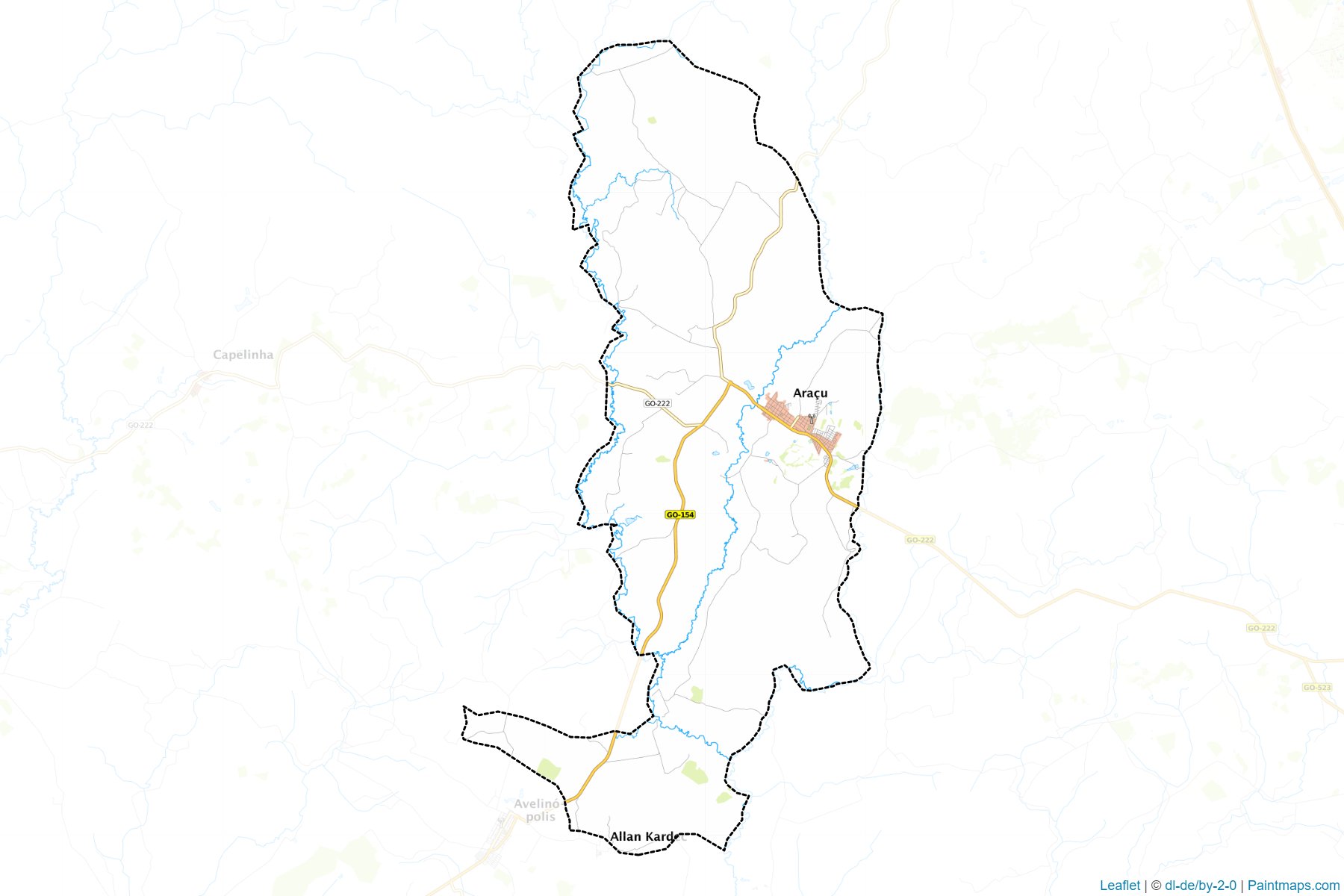 Muestras de recorte de mapas Aracu (Goias)-1