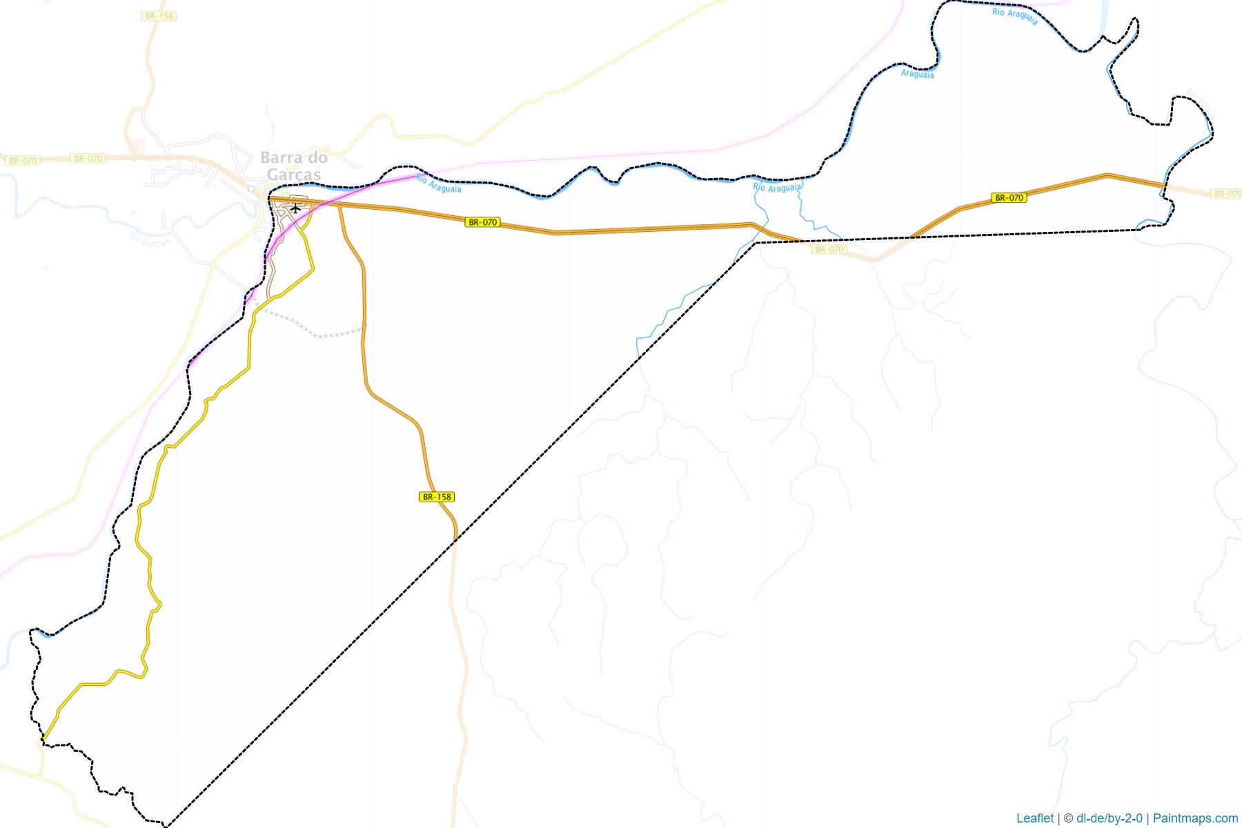 Aragarcas (Goias) Map Cropping Samples-1