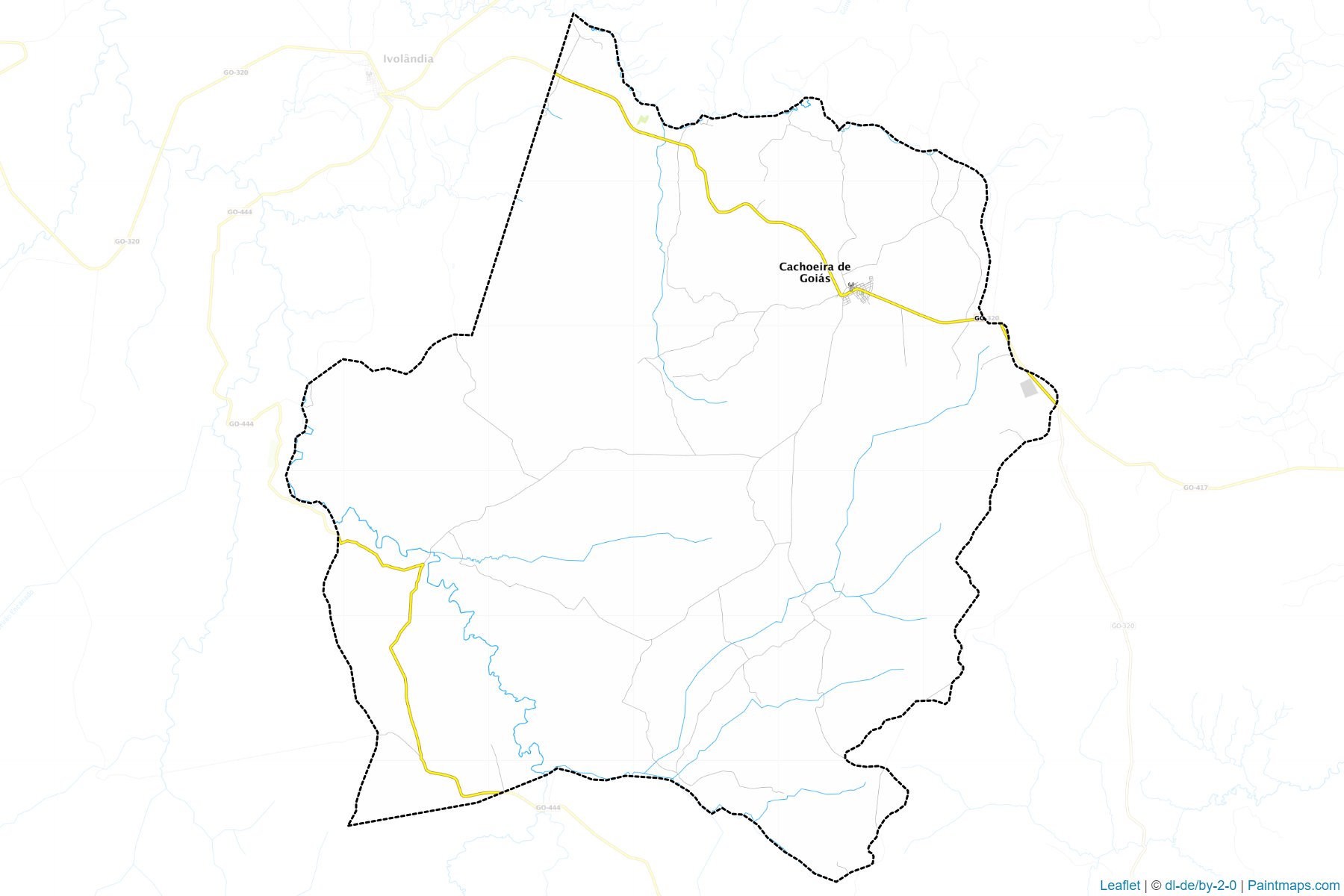 Cachoeira de Goias (Goias) Map Cropping Samples-1