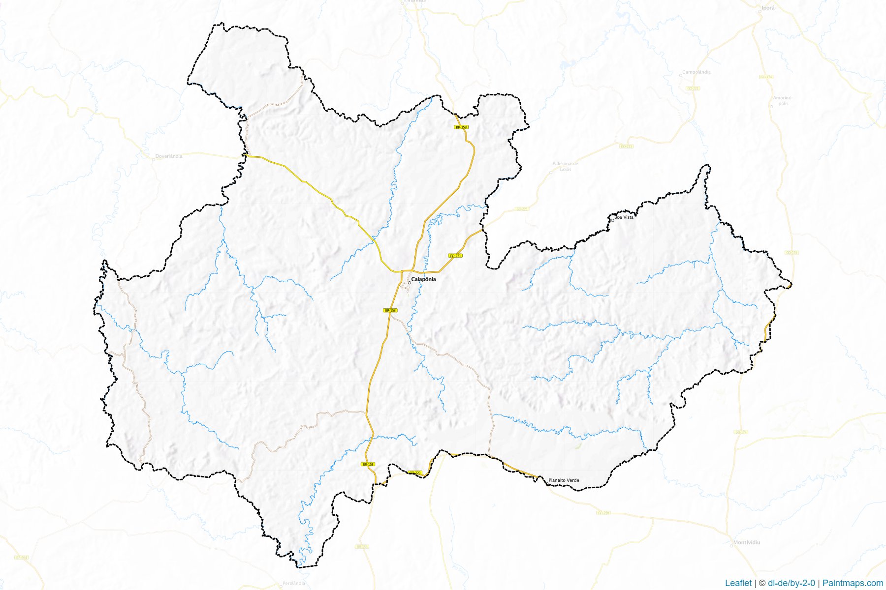 Muestras de recorte de mapas Caiaponia (Goias)-1