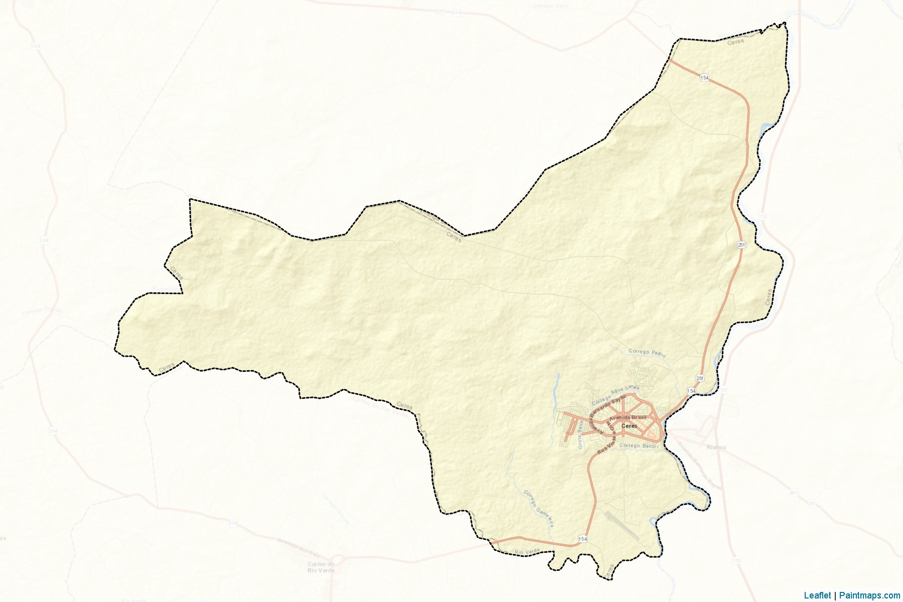 Muestras de recorte de mapas Ceres (Goias)-2