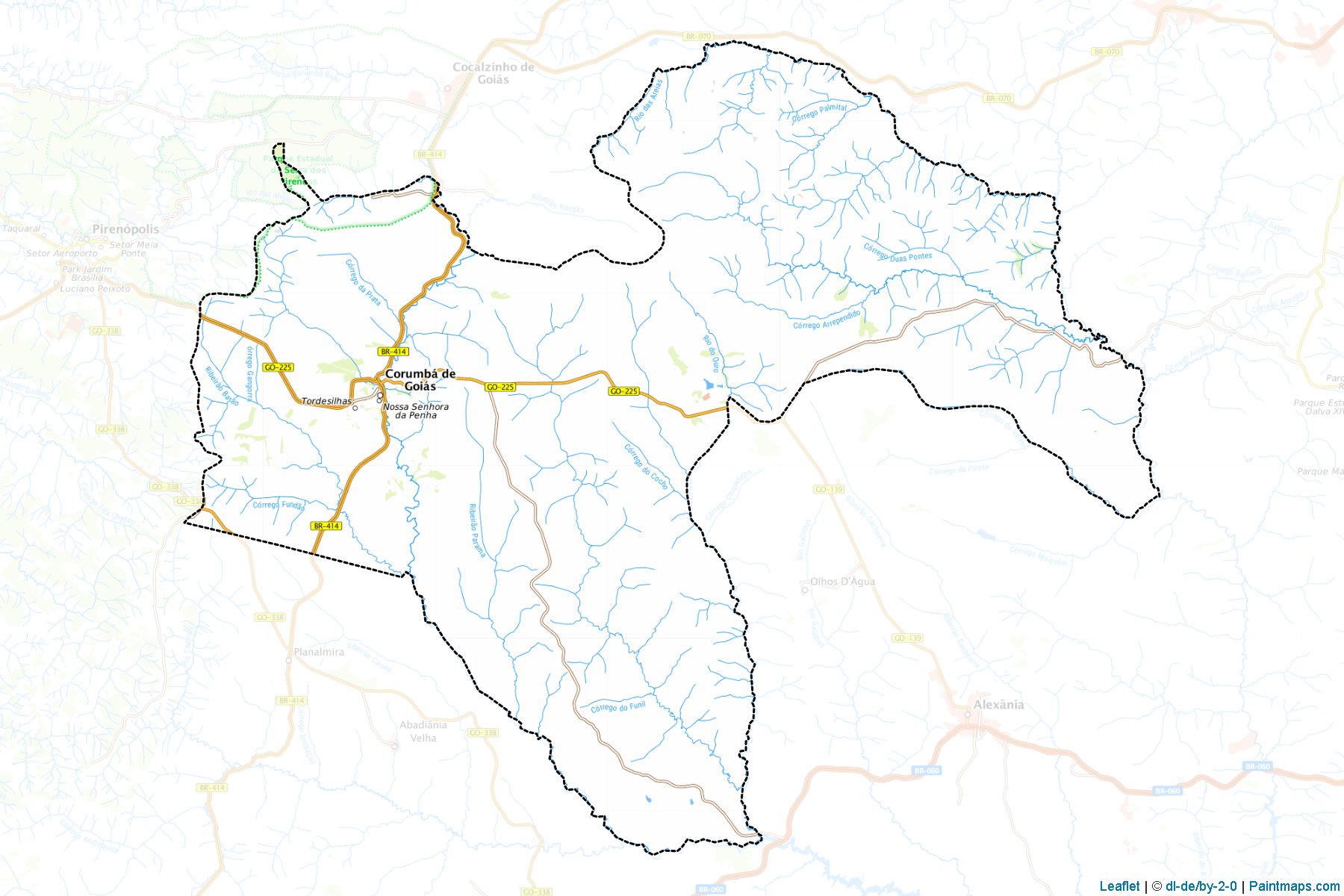 Corumba de Goias (Goiás) Haritası Örnekleri-1