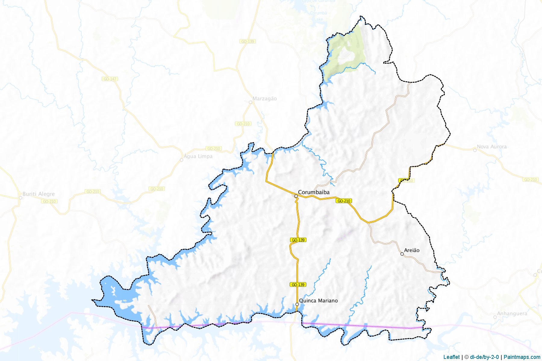 Muestras de recorte de mapas Corumbaiba (Goias)-1