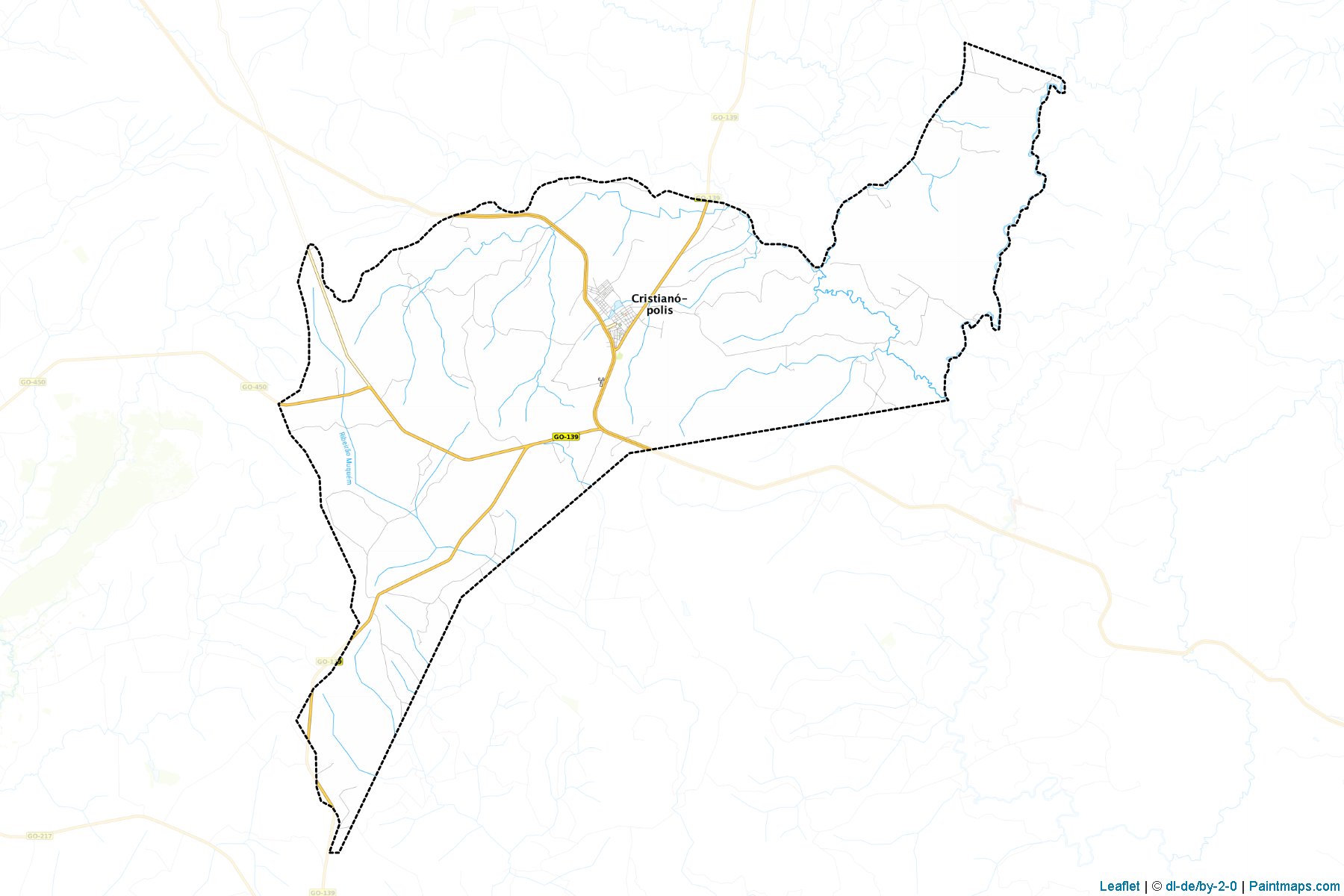 Cristianopolis (Goias) Map Cropping Samples-1