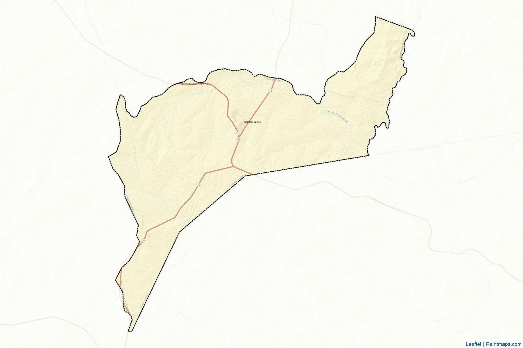 Cristianopolis (Goias) Map Cropping Samples-2