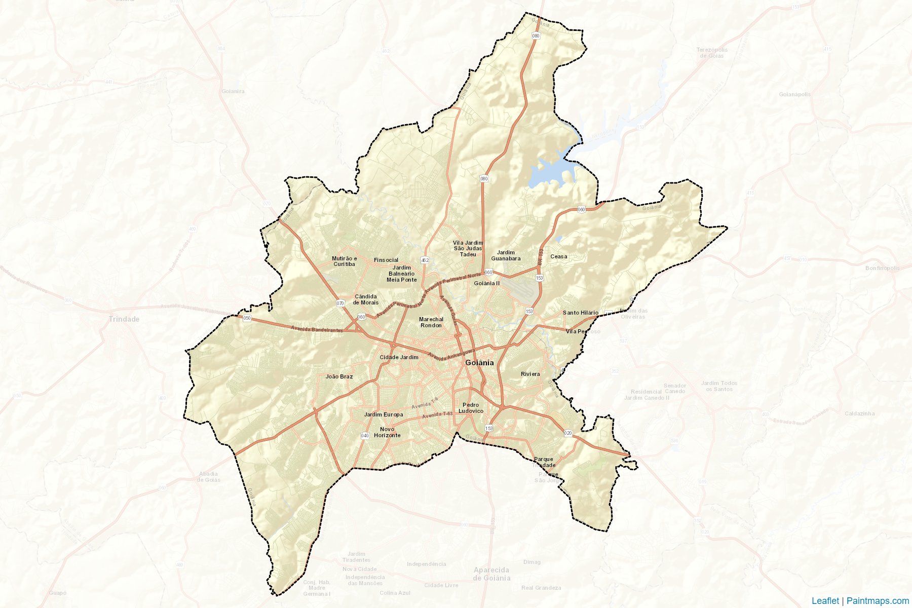 Muestras de recorte de mapas Goiania (Goias)-2