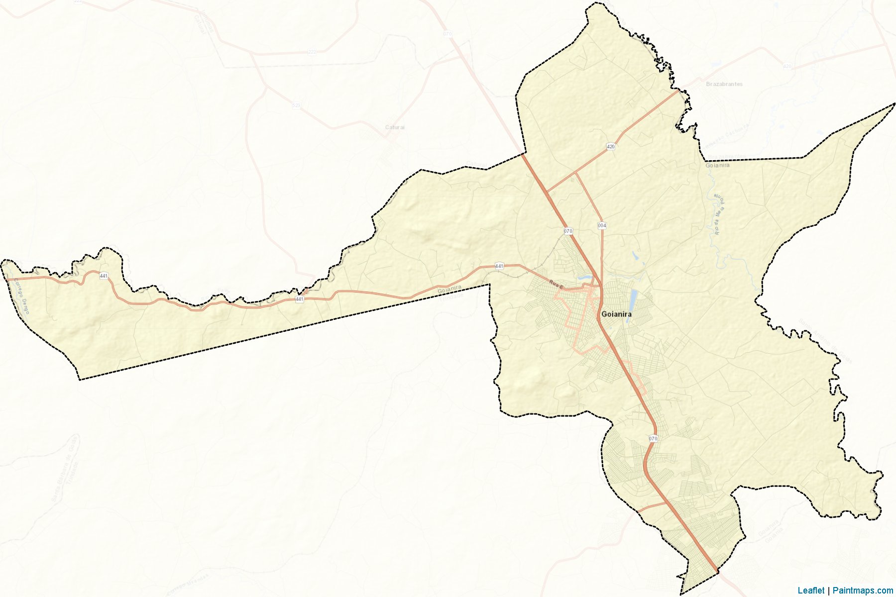 Muestras de recorte de mapas Goianira (Goias)-2