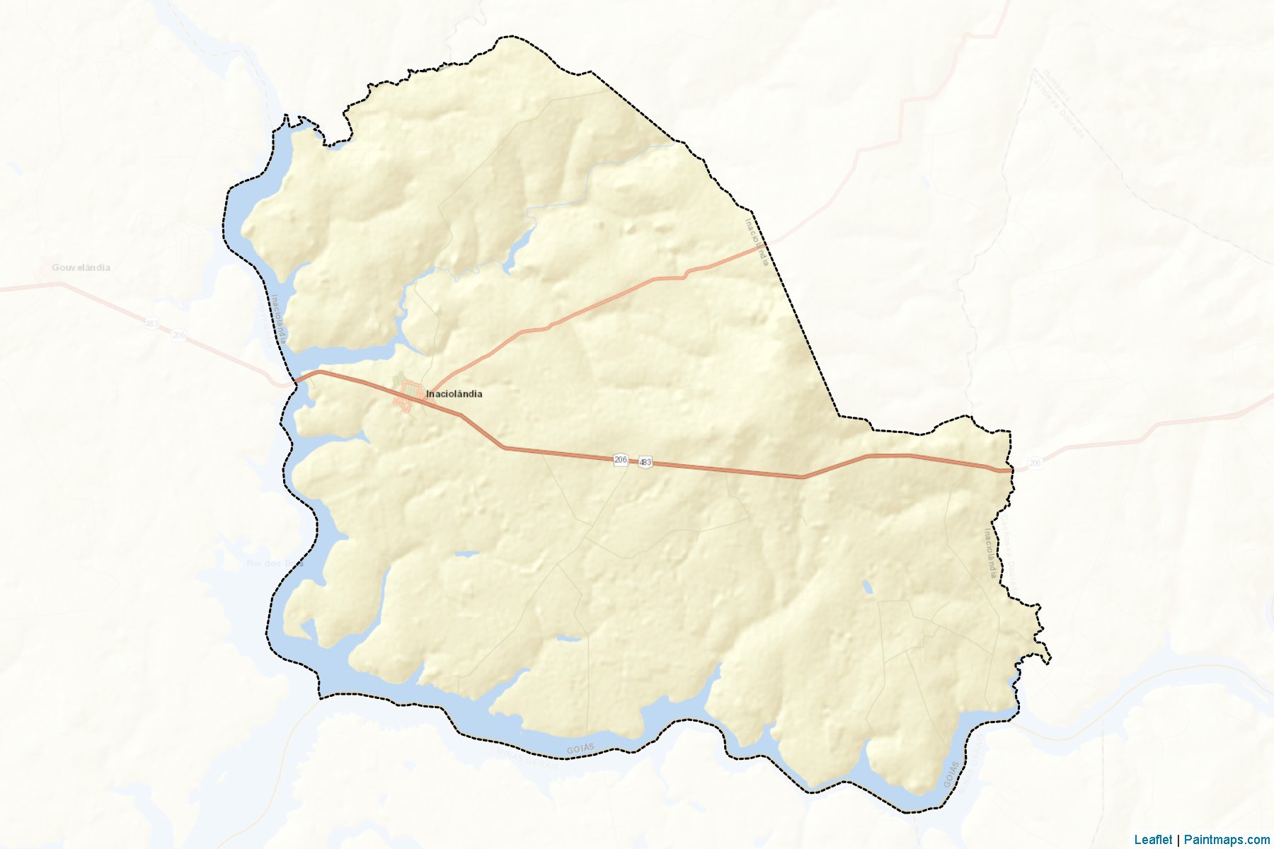 Muestras de recorte de mapas Inaciolandia (Goias)-2