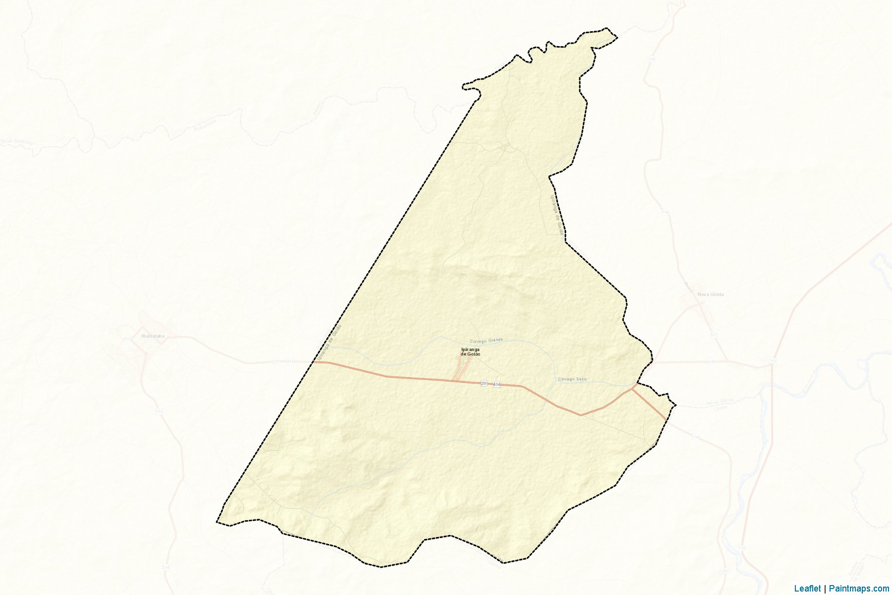 Ipiranga de Goias (Goias) Map Cropping Samples-2