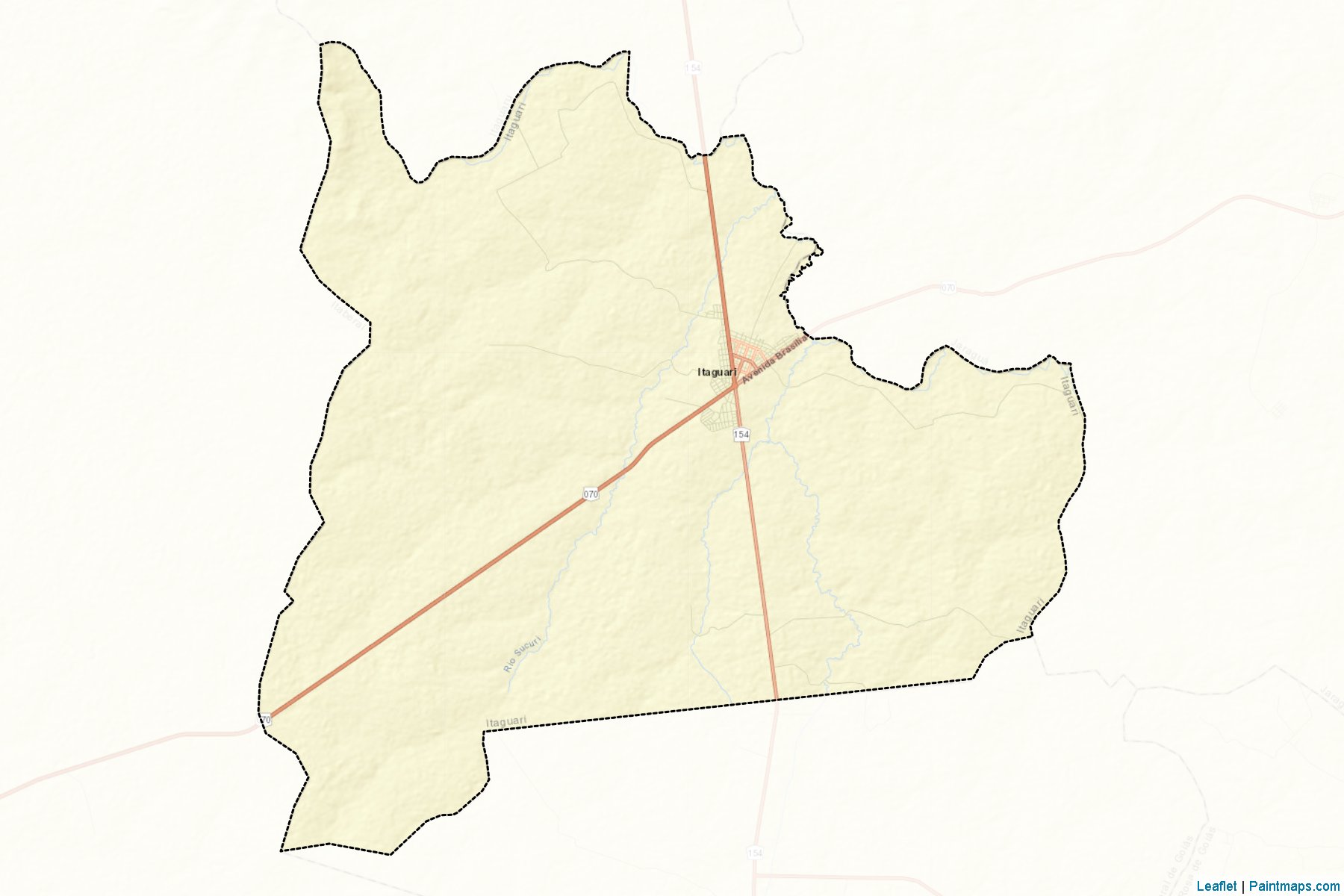 Muestras de recorte de mapas Itaguari (Goias)-2