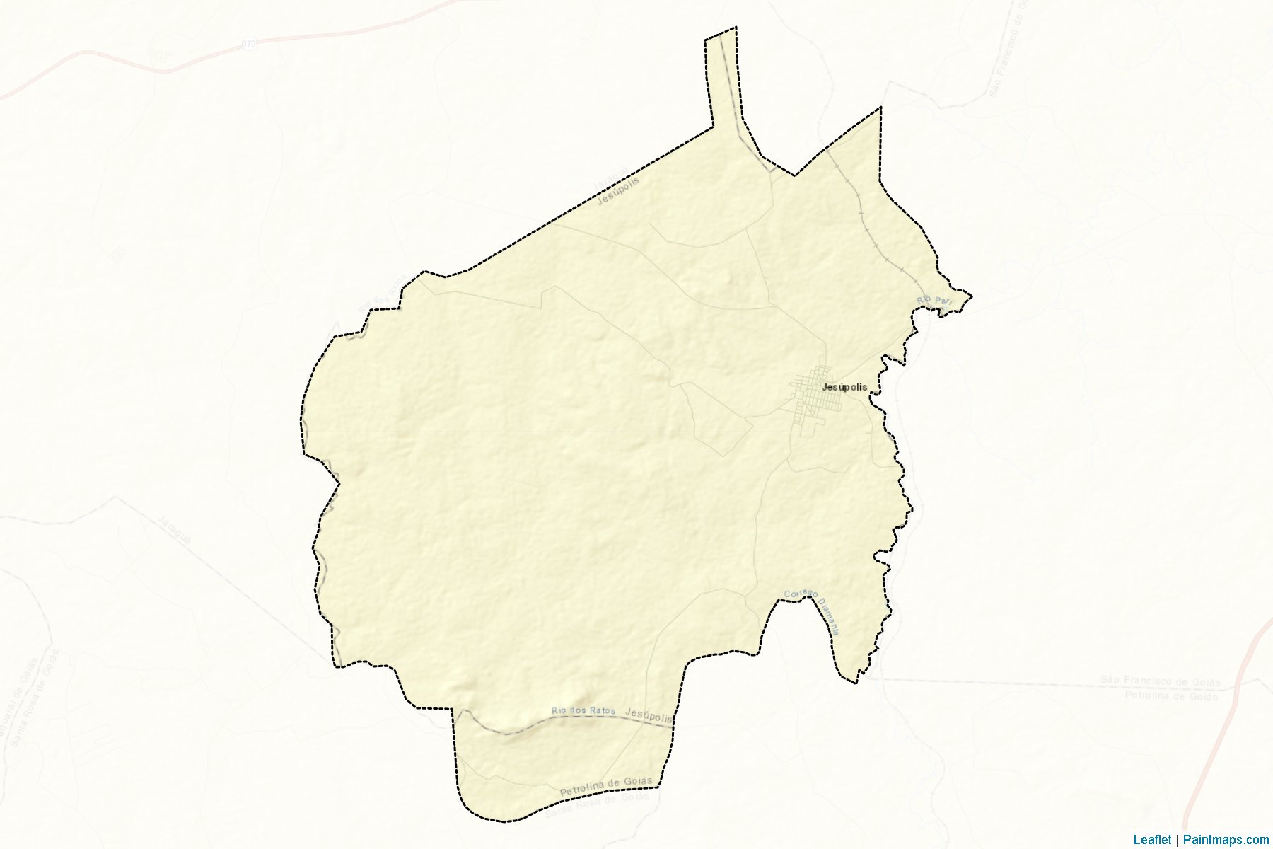 Muestras de recorte de mapas Jesupolis (Goias)-2