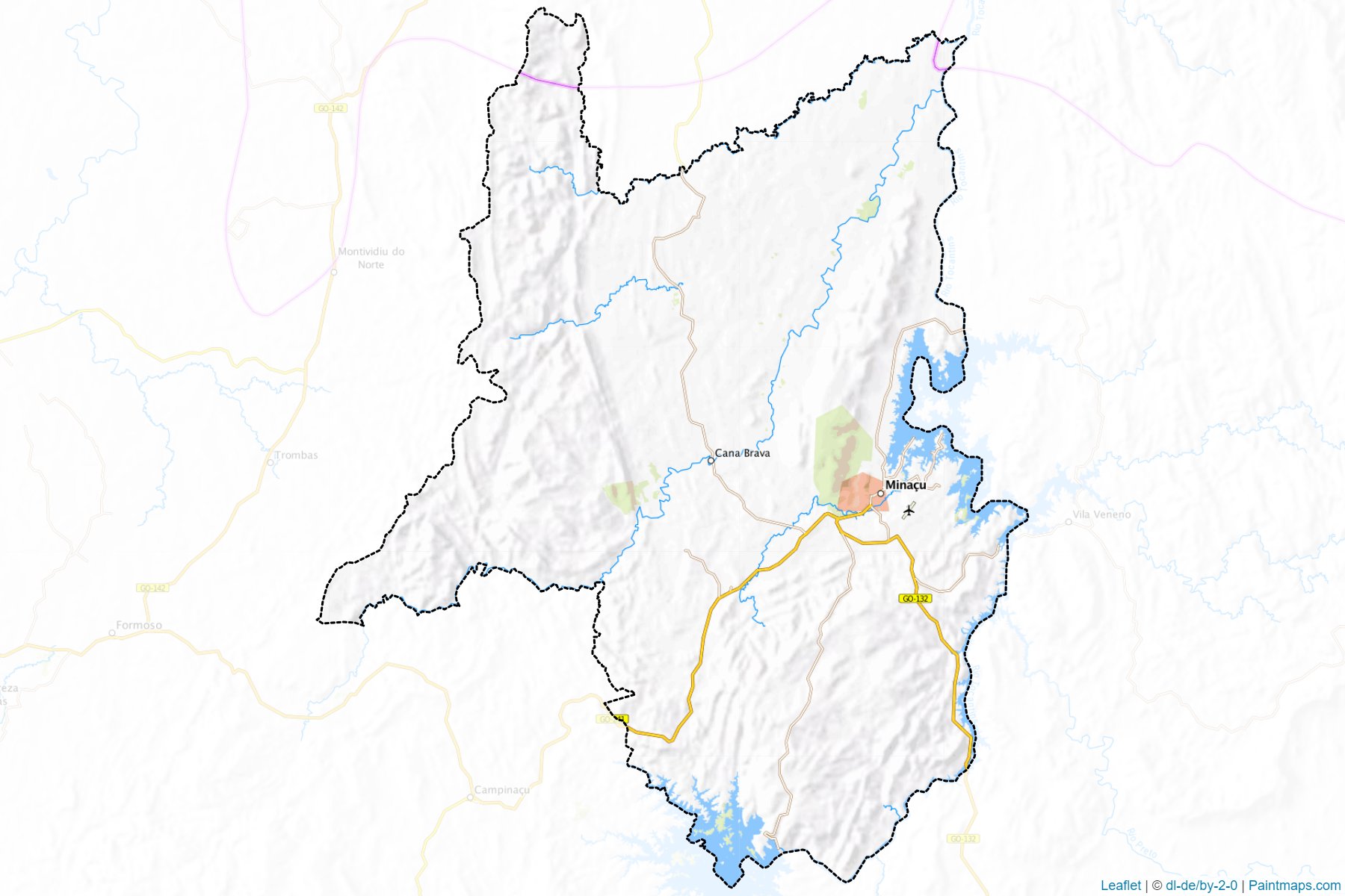 Muestras de recorte de mapas Minacu (Goias)-1