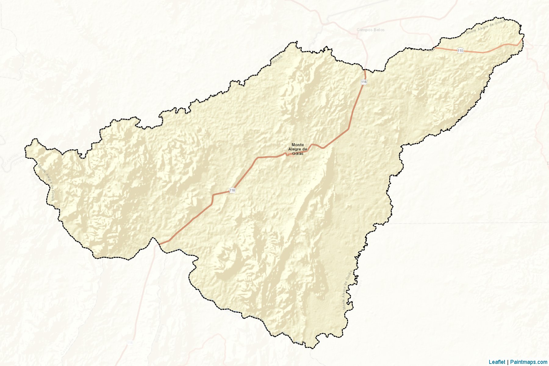 Monte Alegre de Goias (Goias) Map Cropping Samples-2