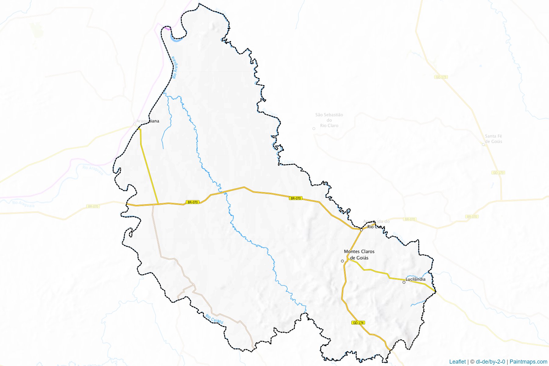 Montes Claros de Goias (Goiás) Haritası Örnekleri-1