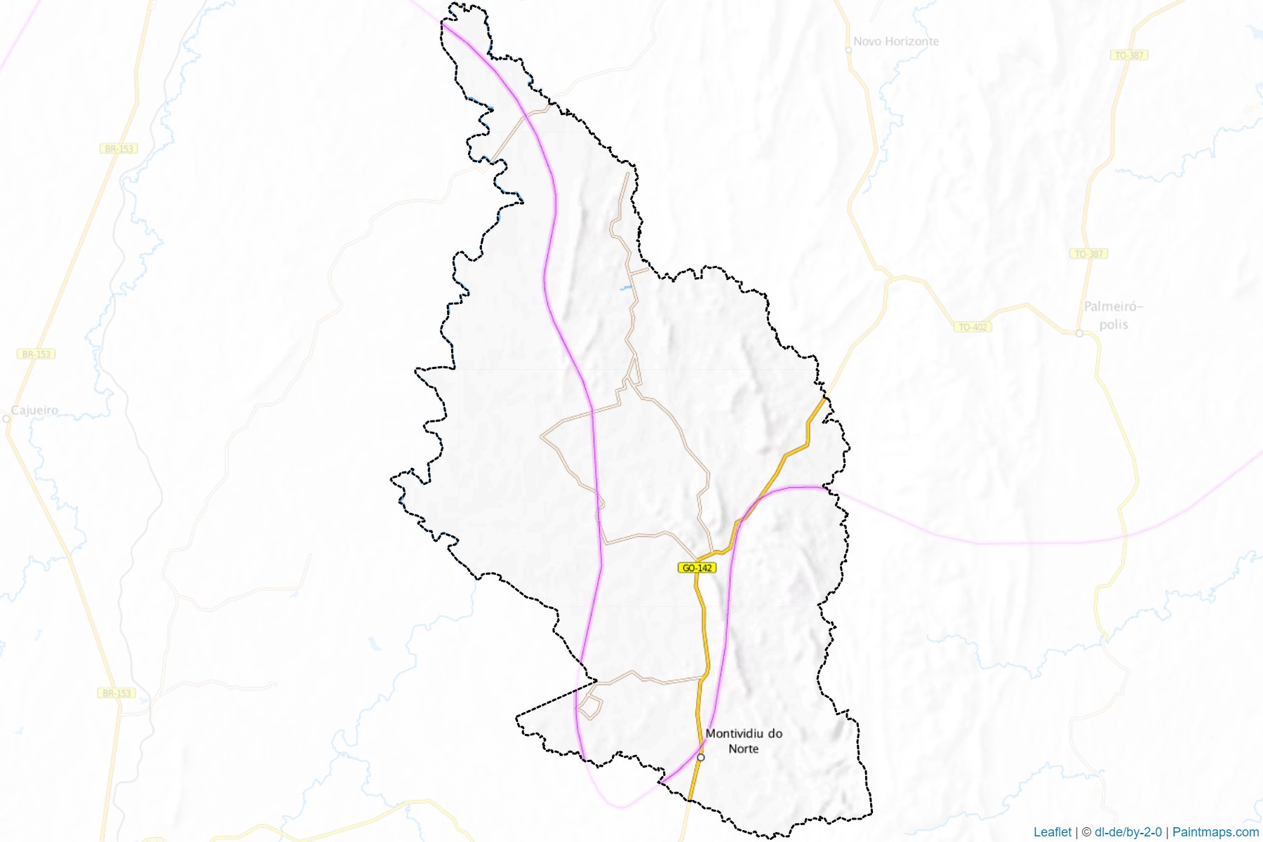 Muestras de recorte de mapas Montividiu do Norte (Goias)-1