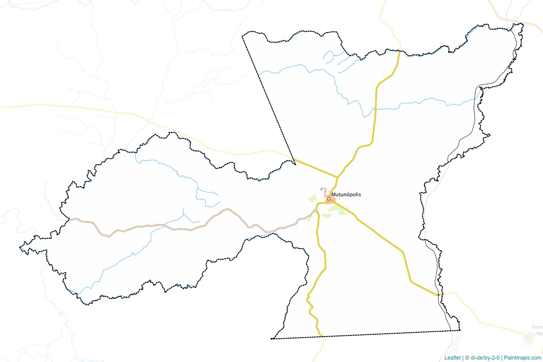 Muestras de recorte de mapas Mutunopolis (Goias)-1