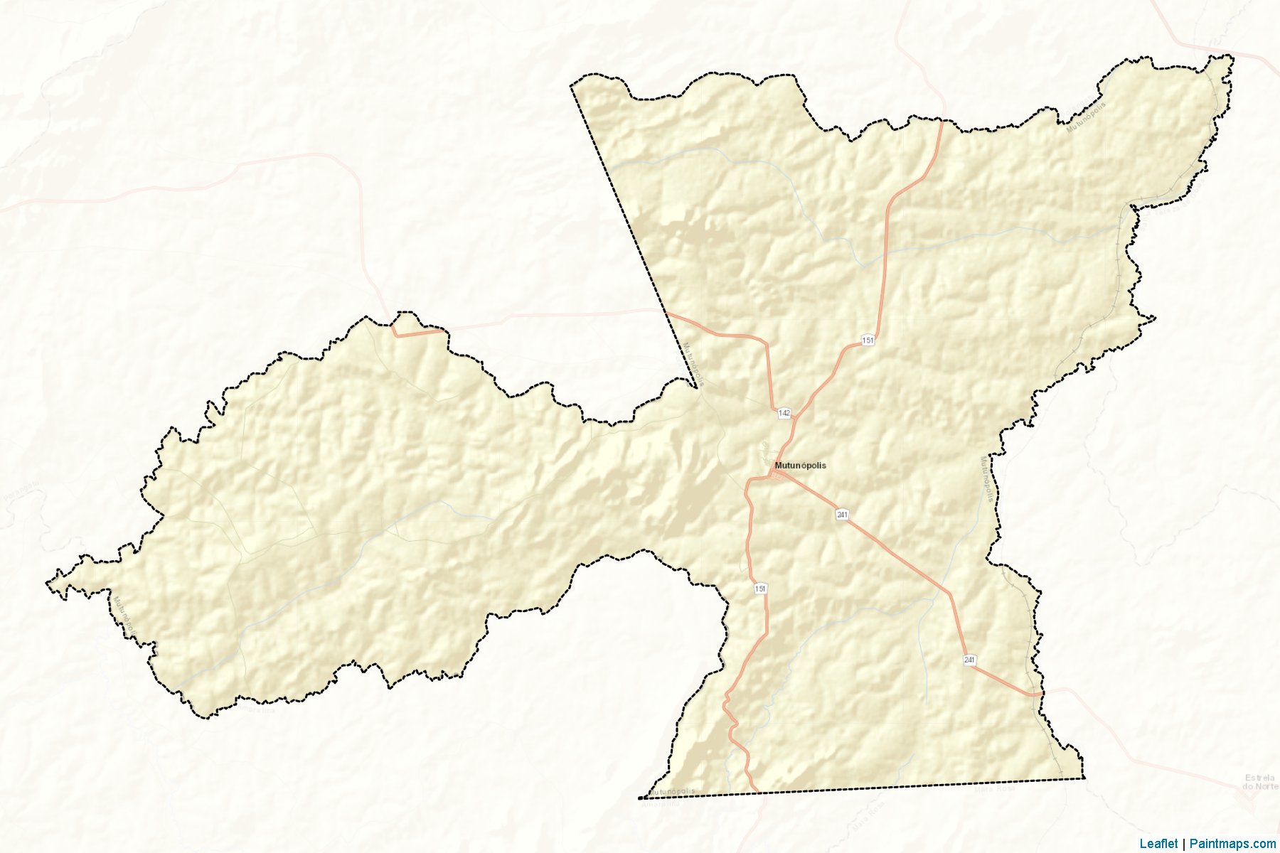 Muestras de recorte de mapas Mutunopolis (Goias)-2