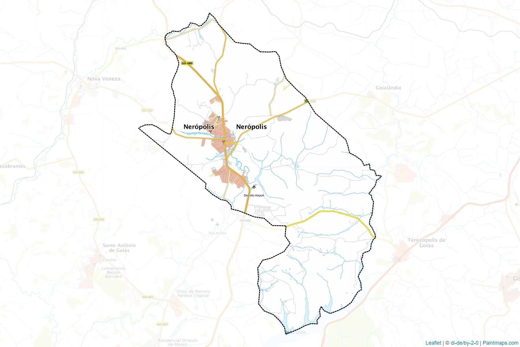 Muestras de recorte de mapas Neropolis (Goias)-1