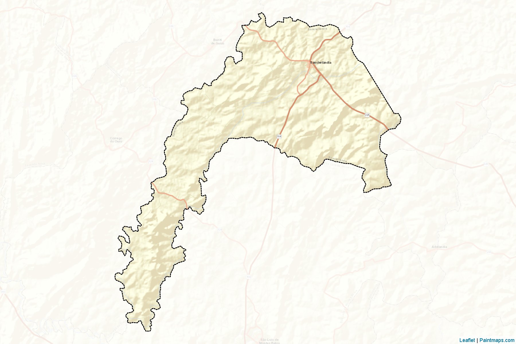 Muestras de recorte de mapas Sanclerlandia (Goias)-2