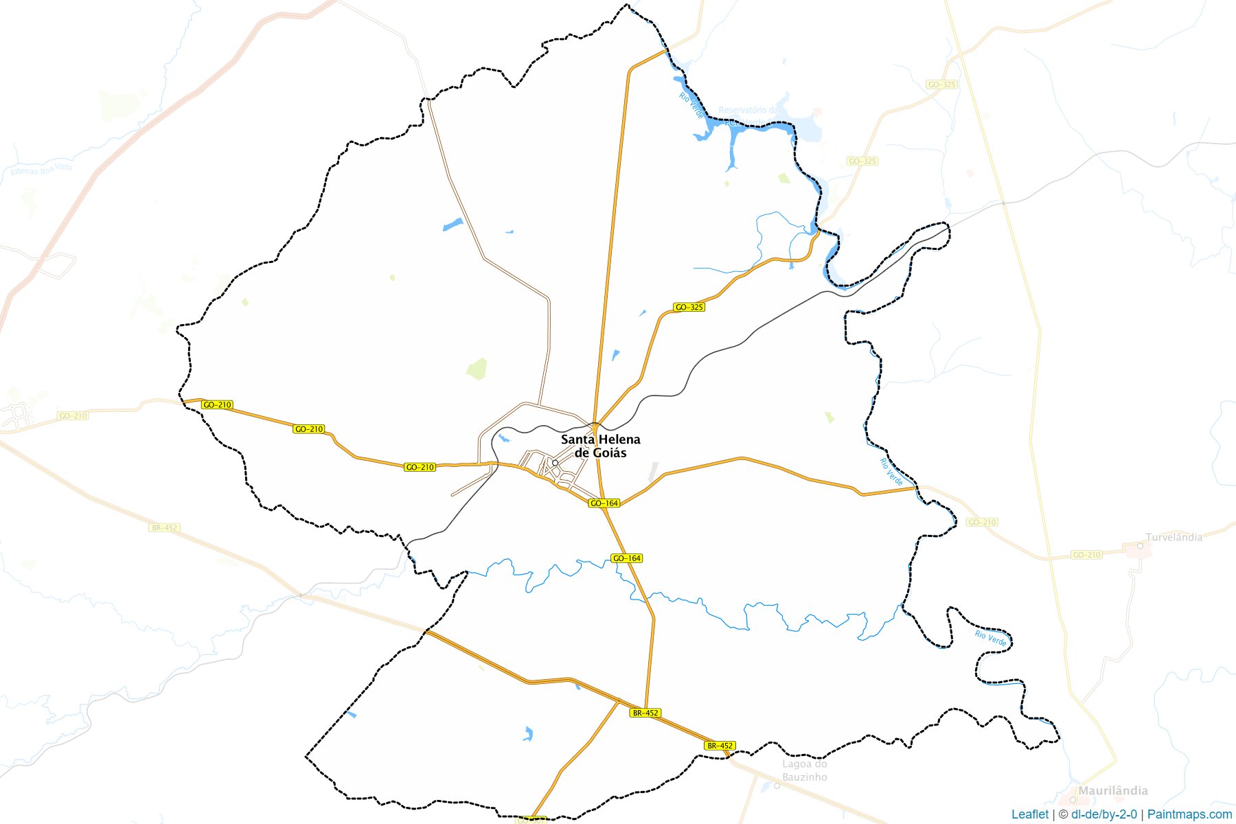 Santa Helena de Goias (Goias) Map Cropping Samples-1