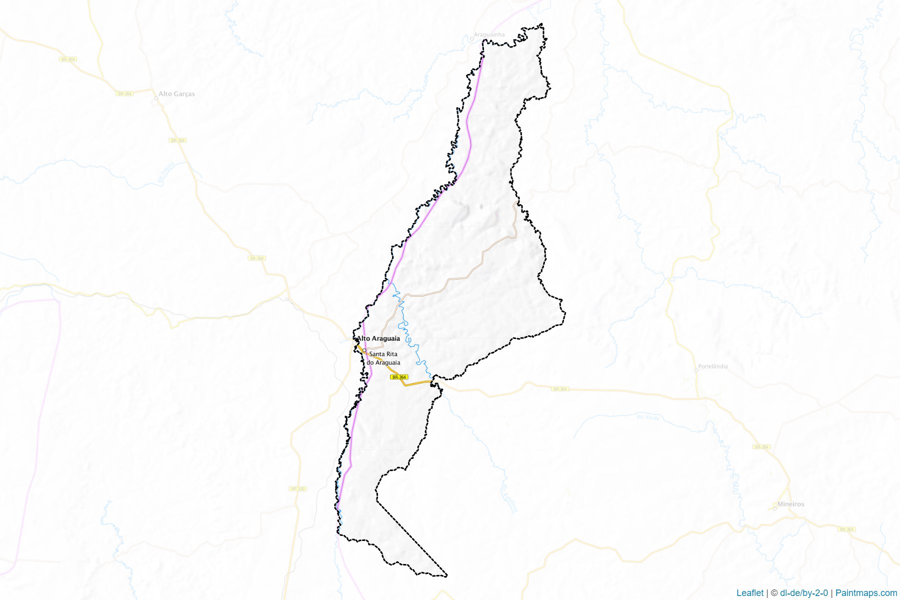 Muestras de recorte de mapas Santa Rita do Araguaia (Goias)-1