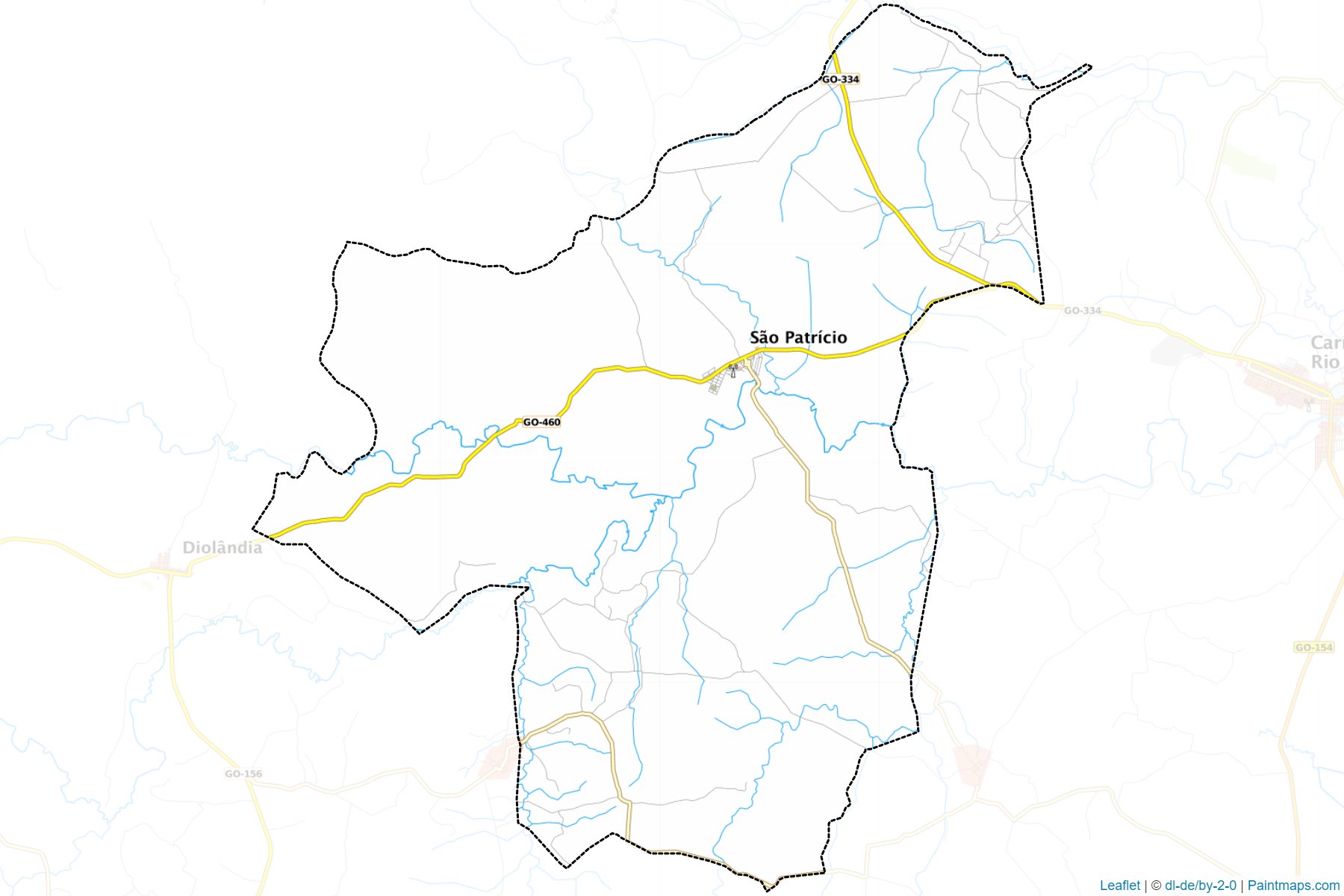 Muestras de recorte de mapas Sao Patricio (Goias)-1